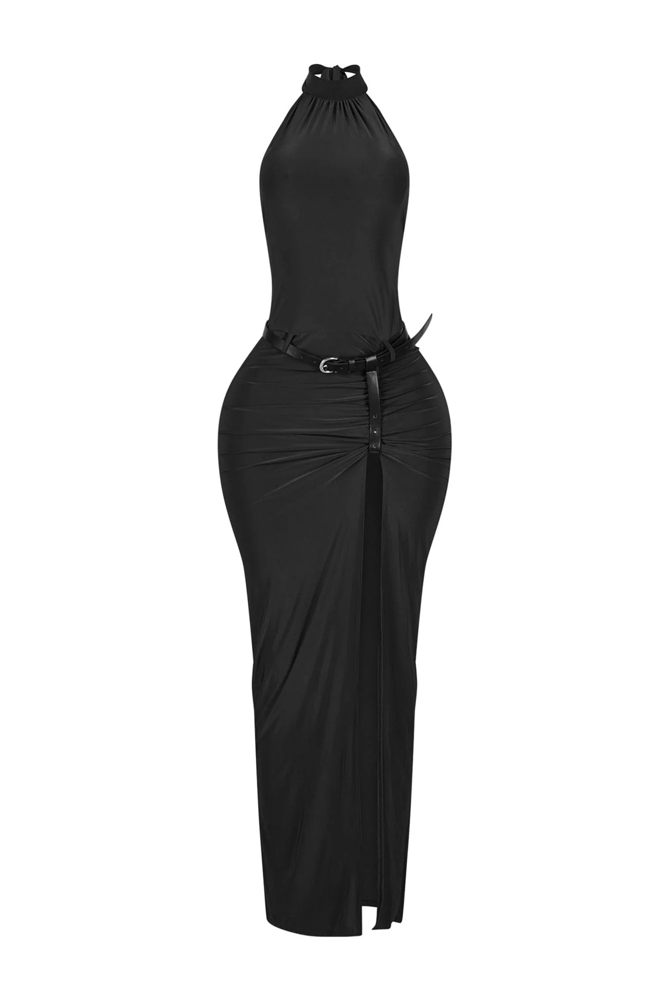 Nuit Allure Halter Maxi Dress - Image 6