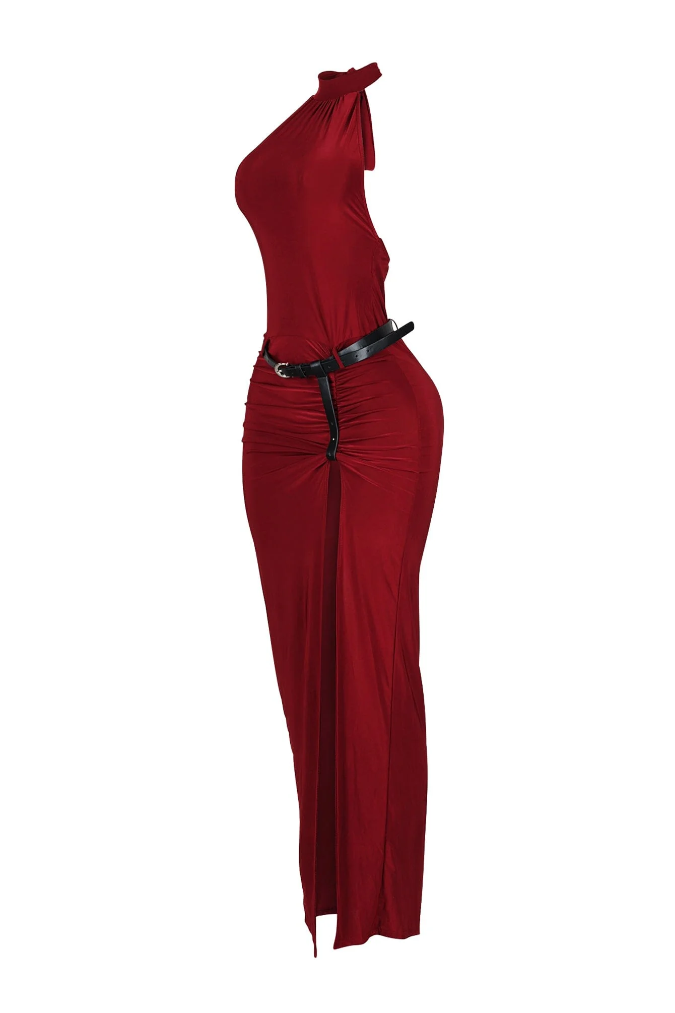 Nuit Allure Halter Maxi Dress - Image 9