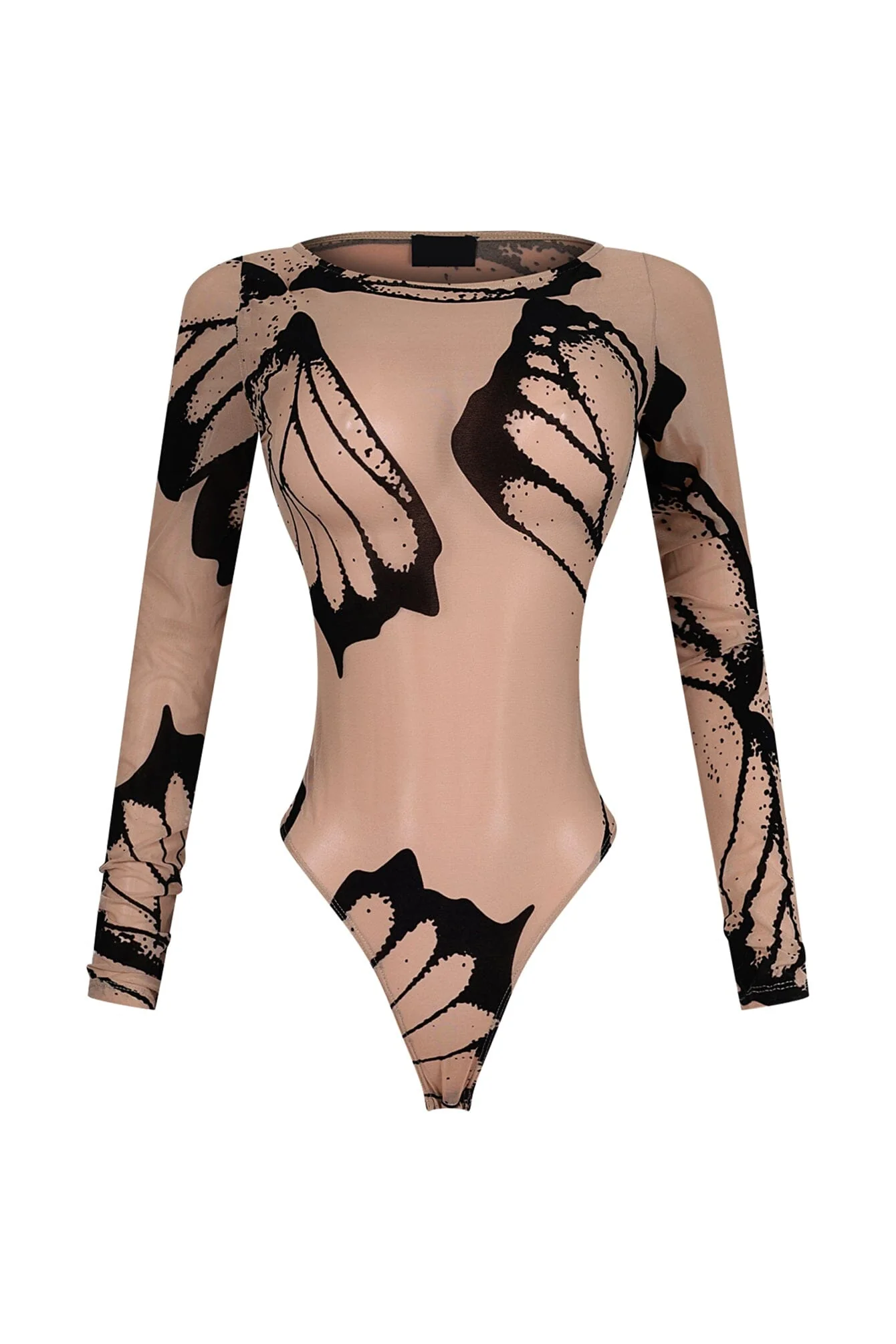 Midnight Burnout Butterfly Mesh Bodysuit - Image 5