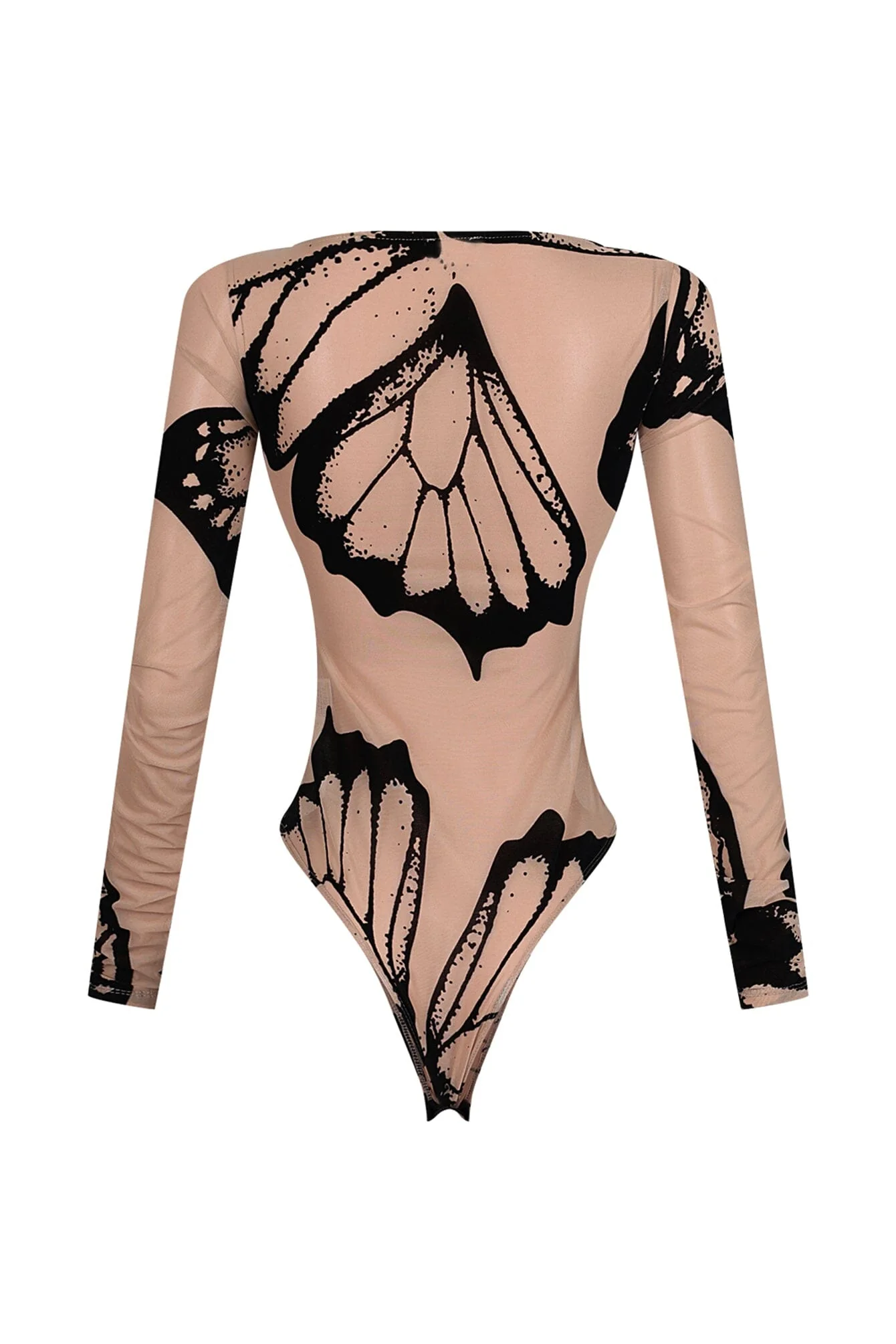 Midnight Burnout Butterfly Mesh Bodysuit - Image 8