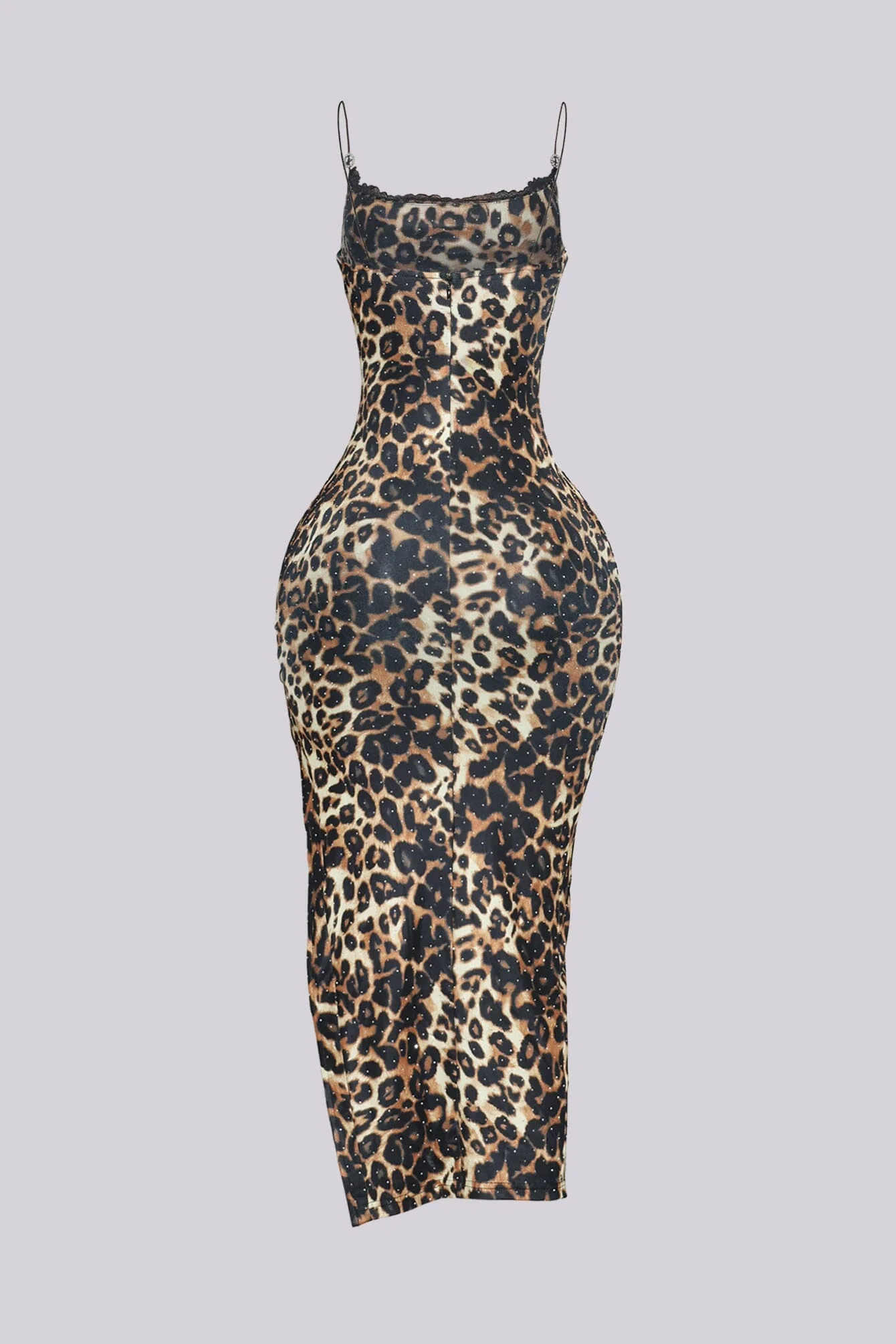 On The Wild Side Rhinestone Midi Dress - Image 3