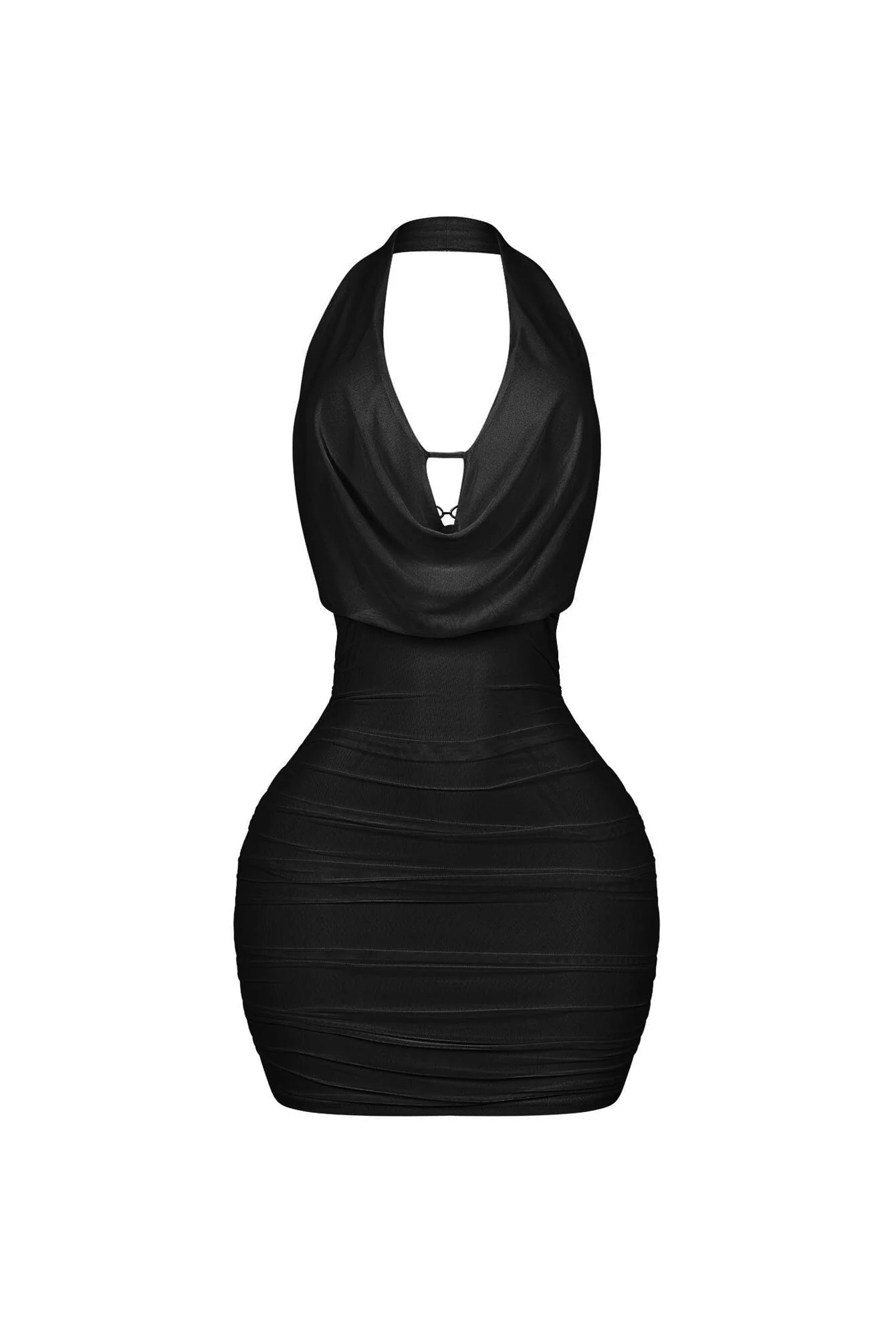 Opal Glow Lace Up Halter Mini Dress - Image 6