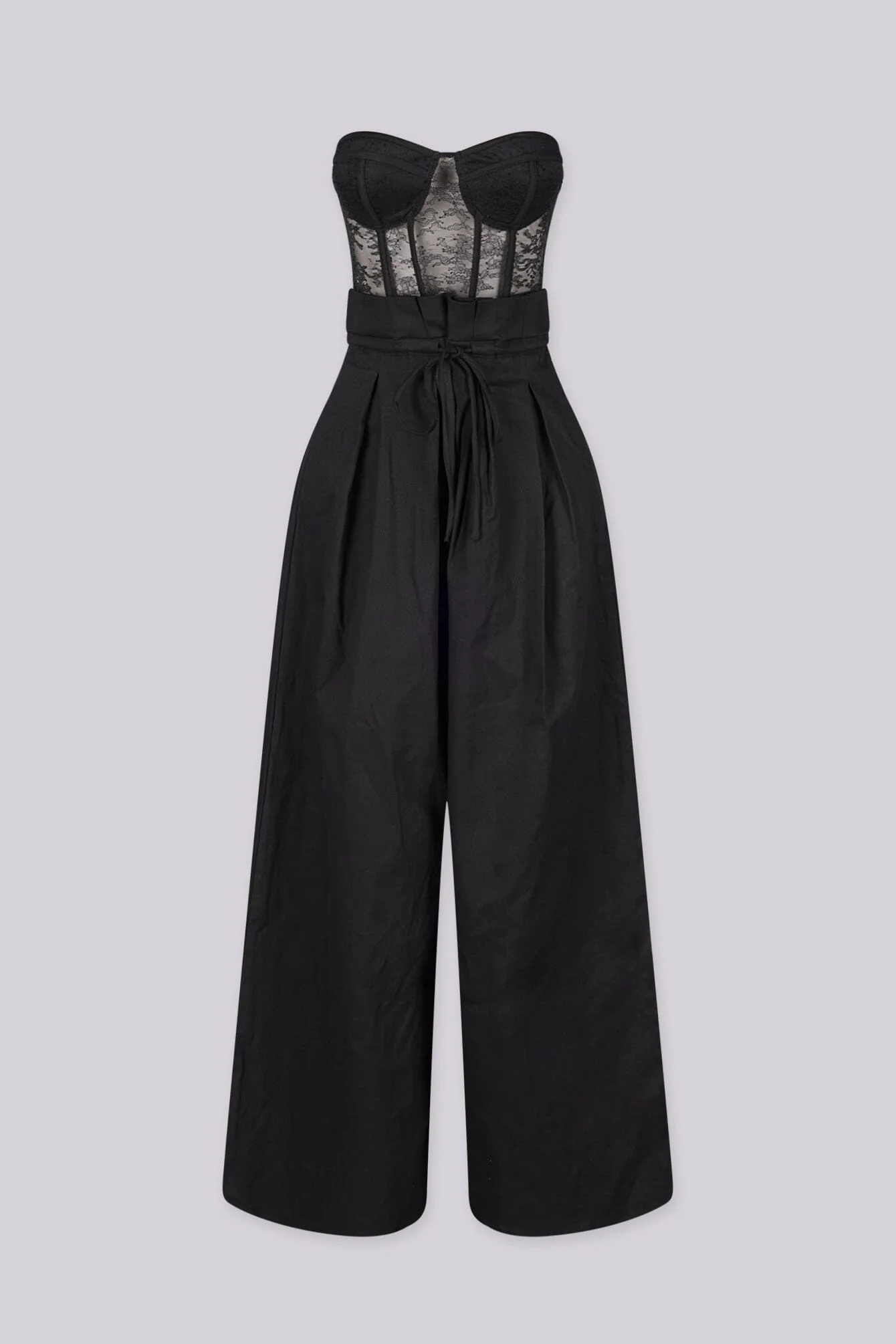 Orla Sheer Lace Corset Jumpsuit - Image 4