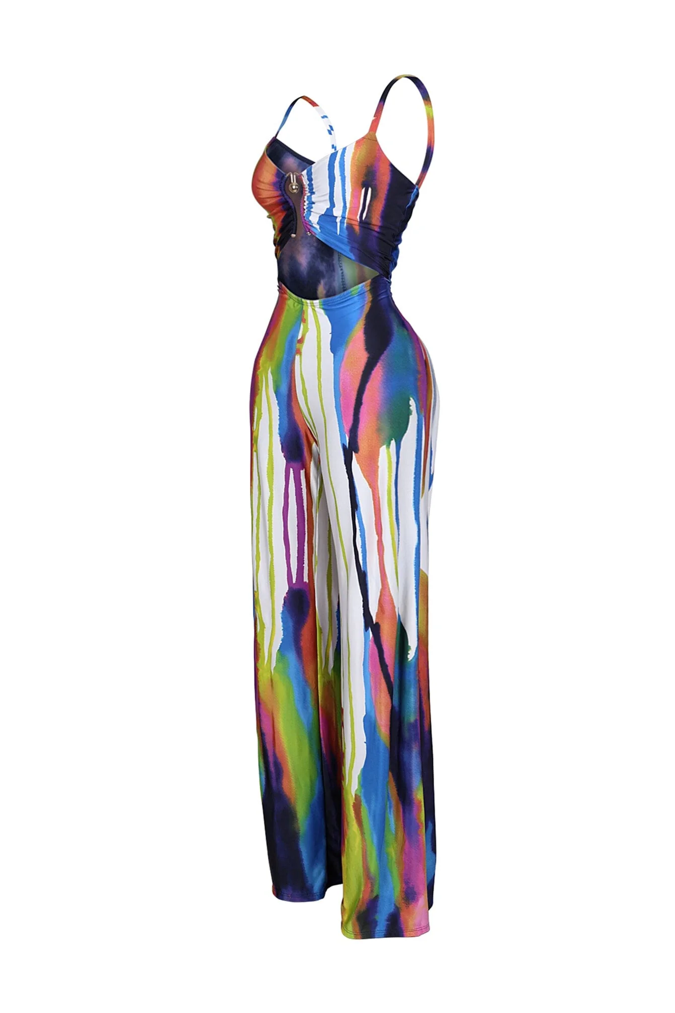 Orora Colorful Printed Tank Jumpsuit - Image 4