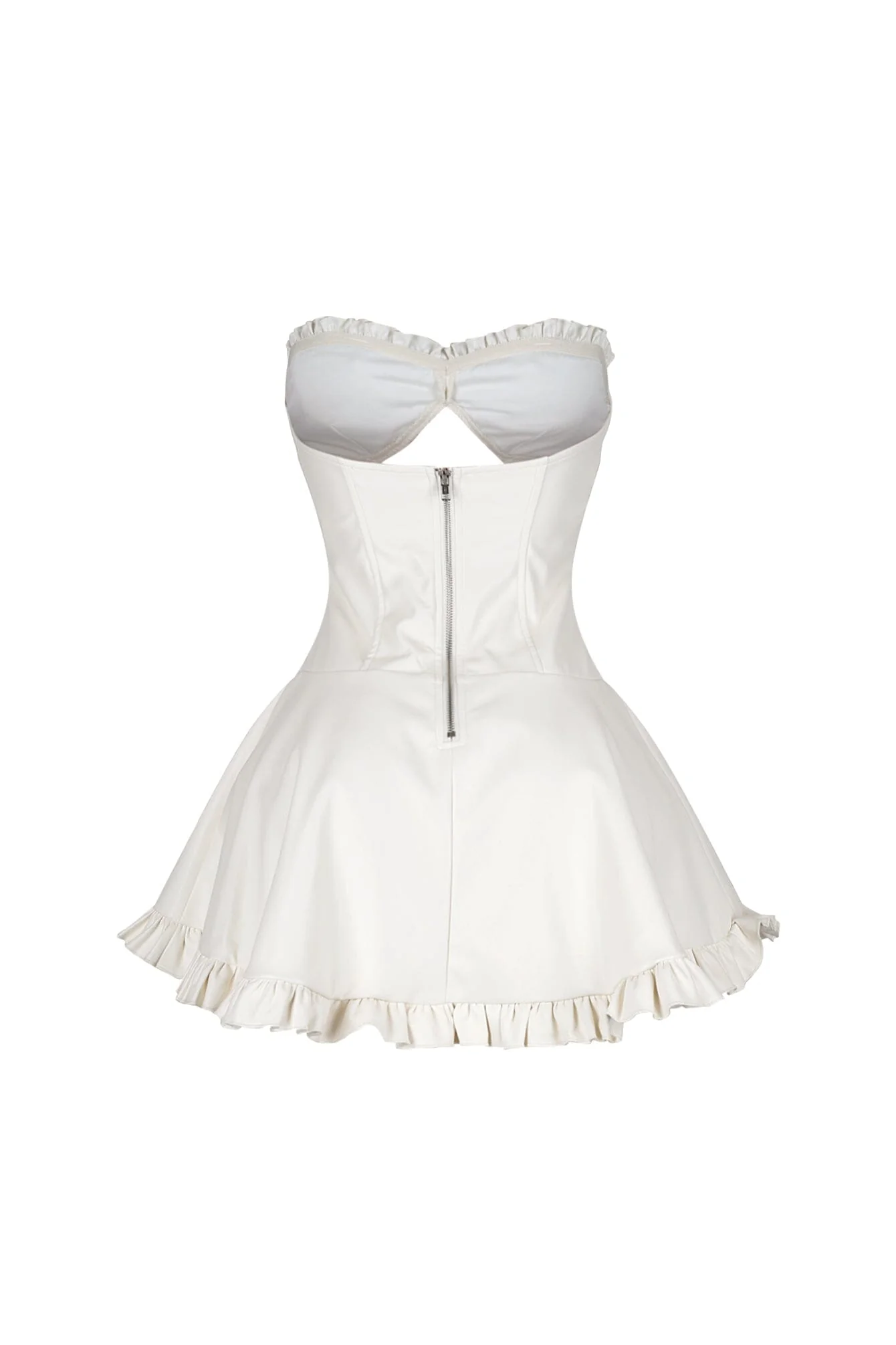 Oslo Faux Leather Mini Dress - Image 9
