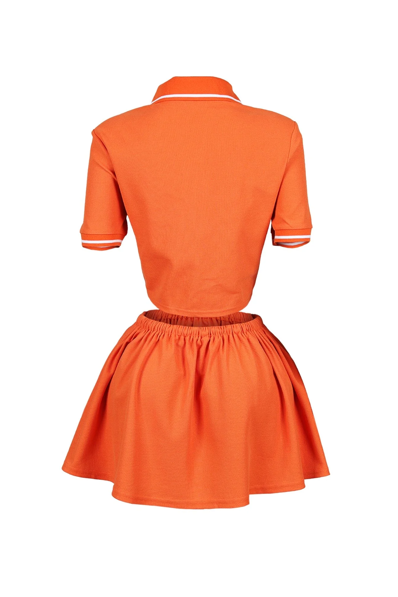 Pamela Polo Trim Crop Top & Skirt SET - Image 7