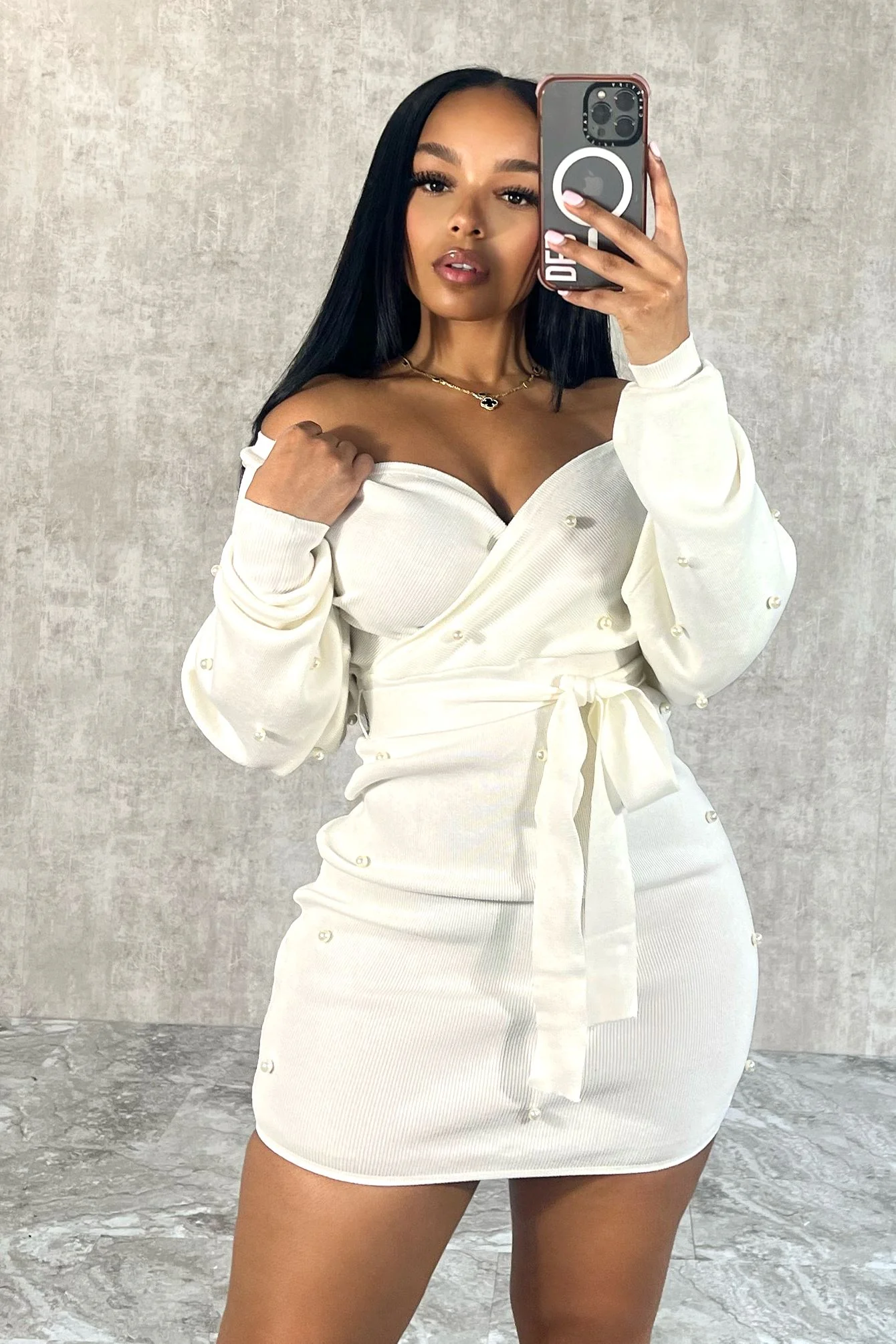 Tiffany Pearl Sweater Dress - Image 2