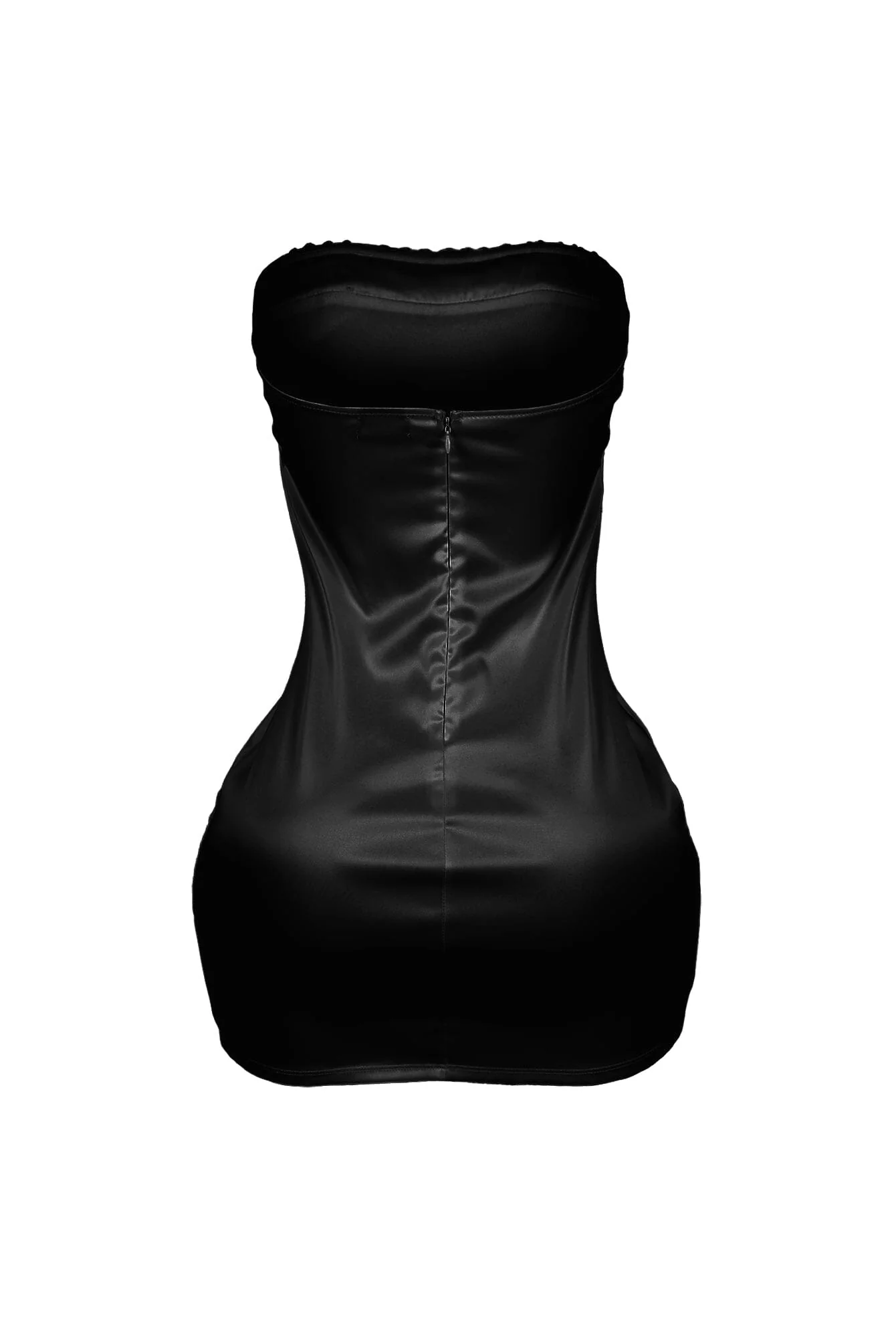 Petra Satin Tube Bustier Mini Dress - Image 10