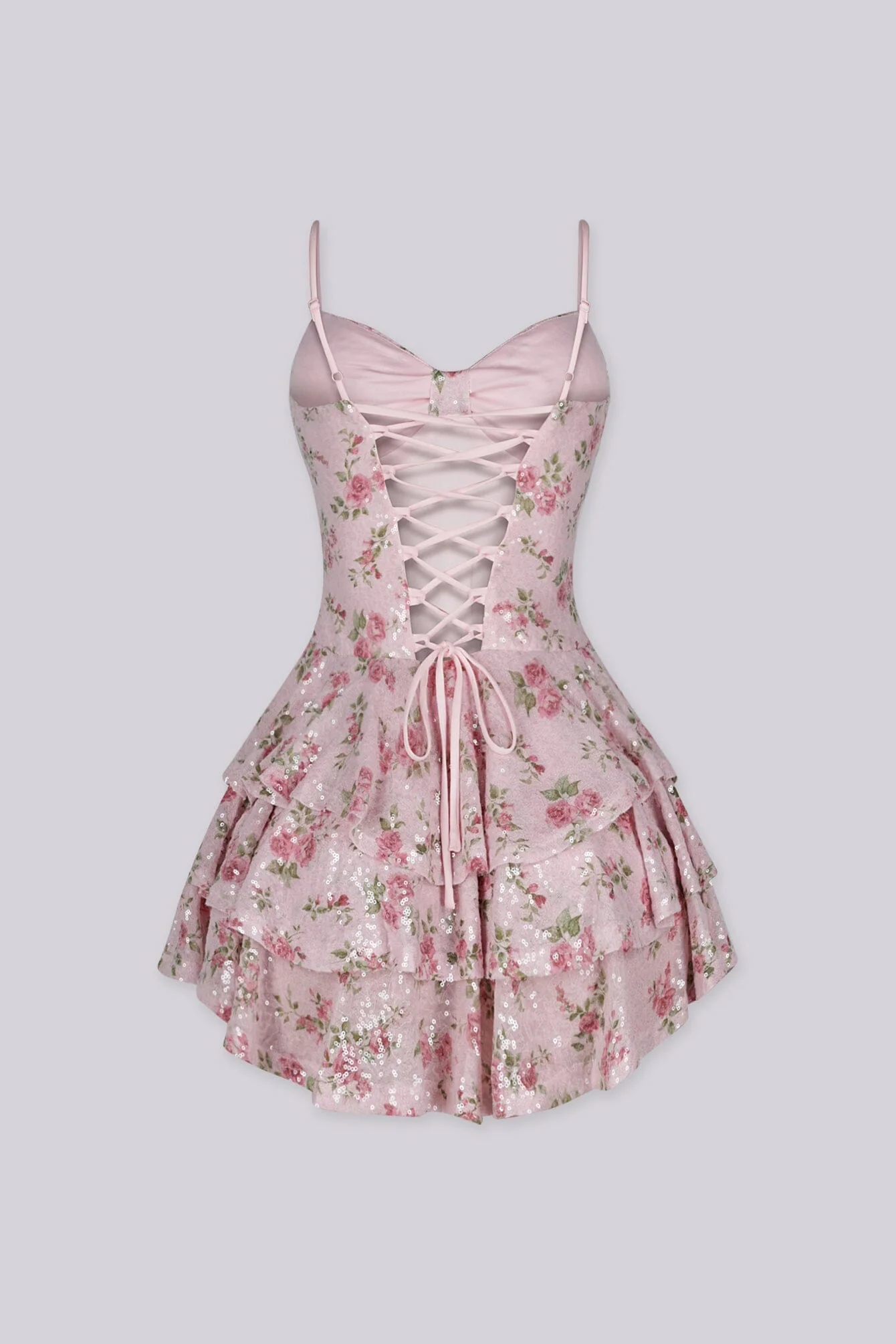 Pink Juliet Sequin Mini Dress - Image 5