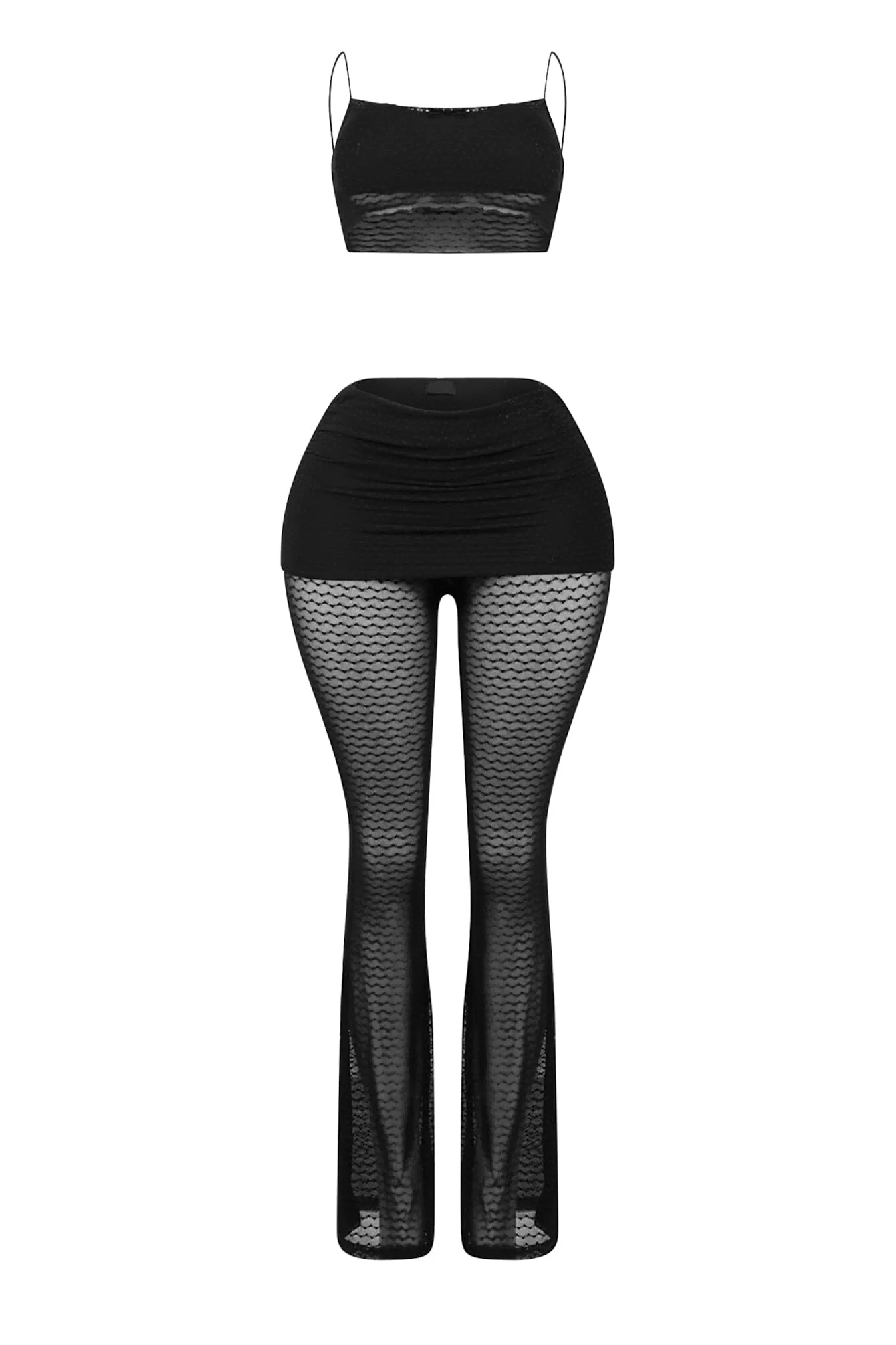 Please You Mesh Lace Top & Pants SET - Image 4