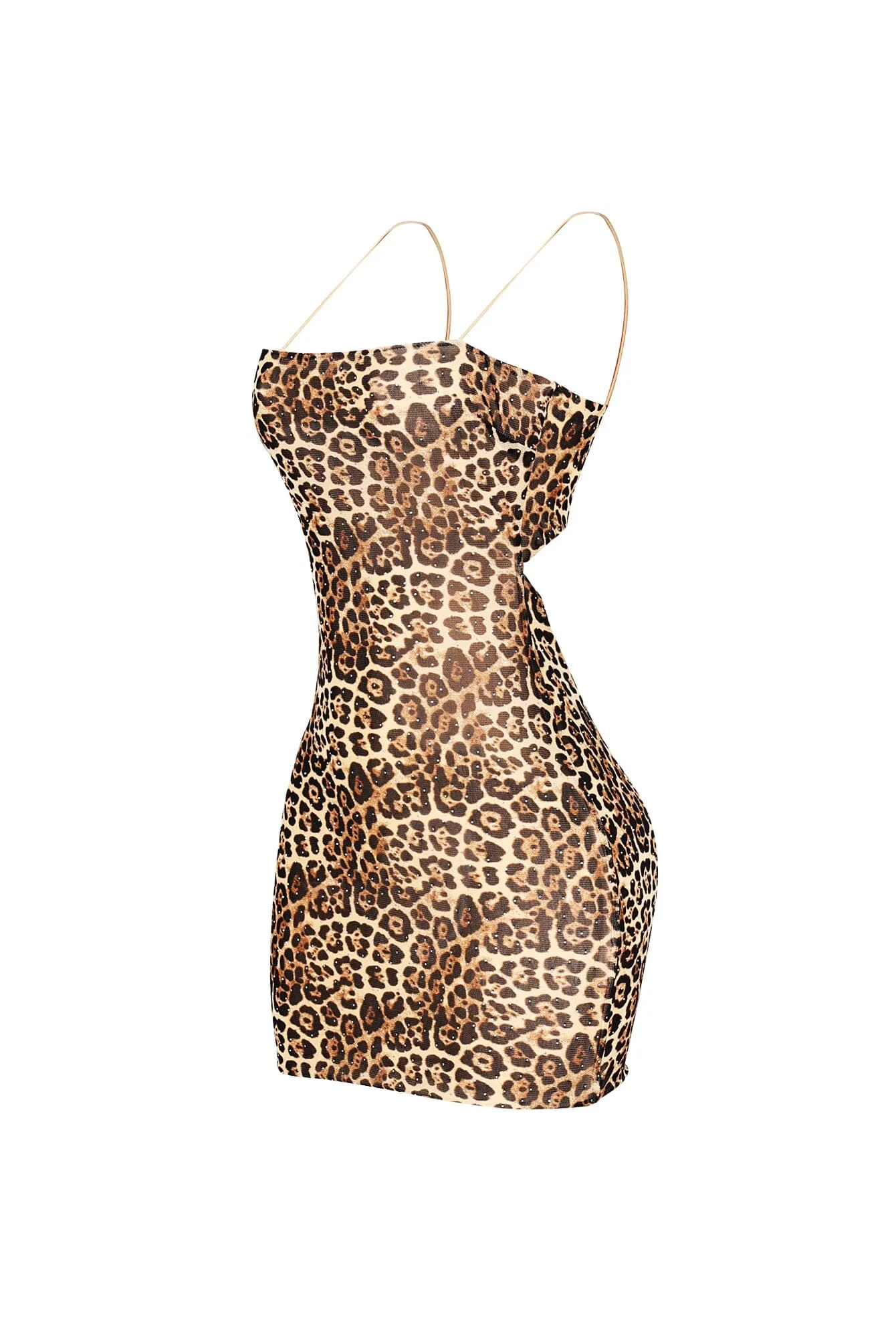Poised In Milan Leopard Mini Dress - Image 3