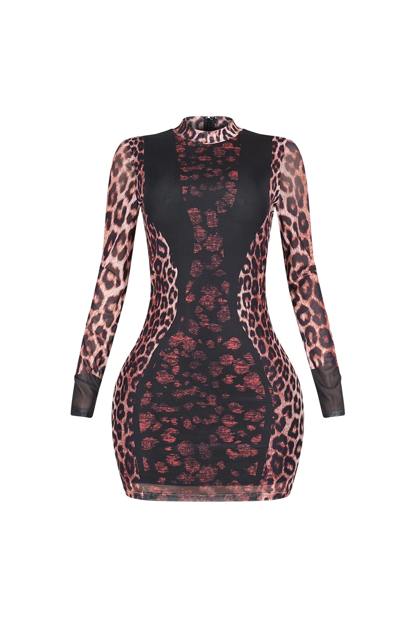 Polished Yet Wild Mesh Dress - Image 3