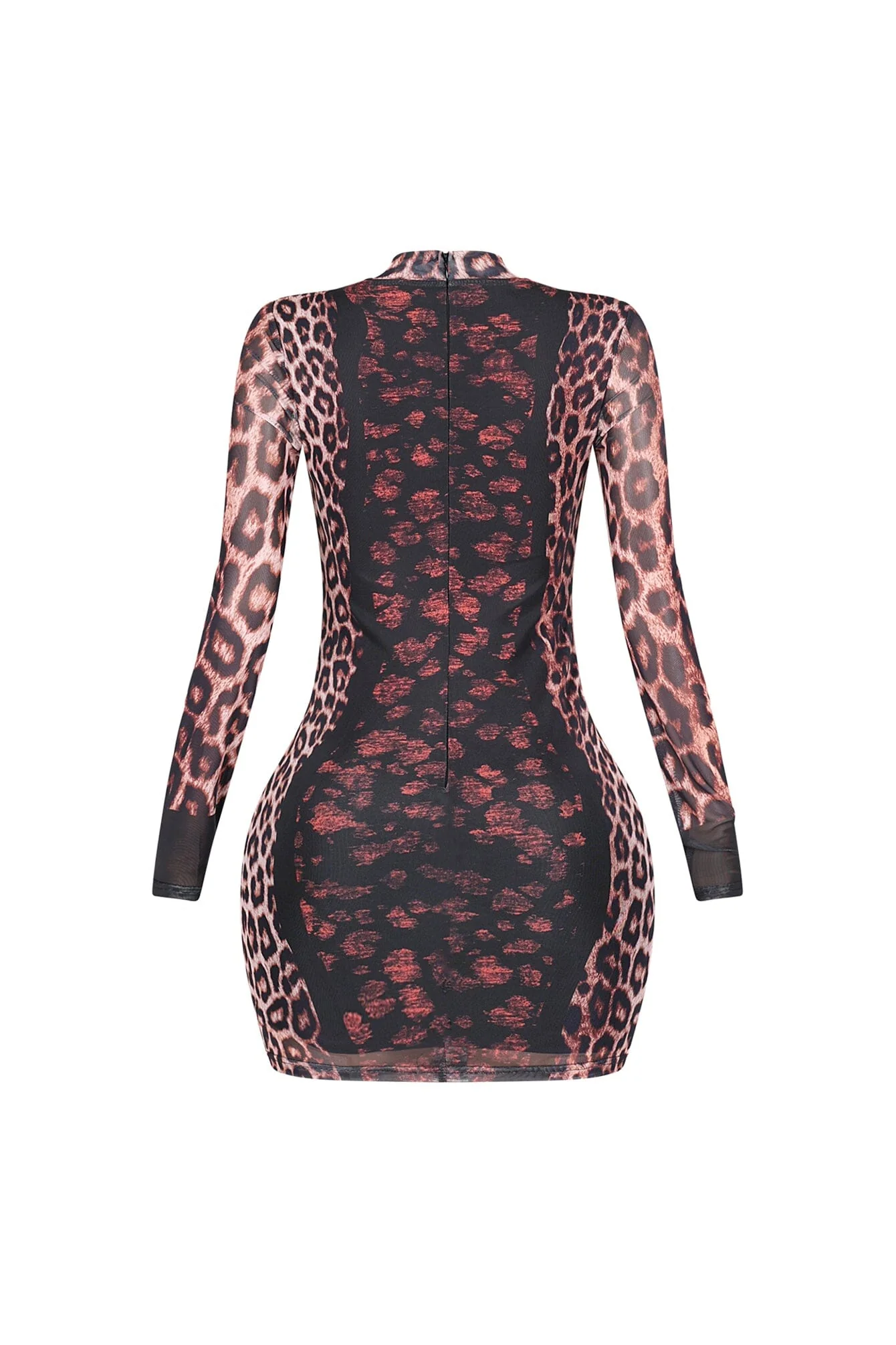 Polished Yet Wild Mesh Dress - Image 5