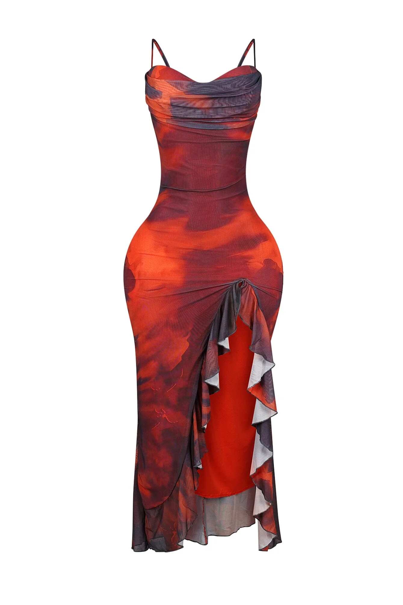 Pomela Mesh Bustier Tank Maxi Dress - Image 3
