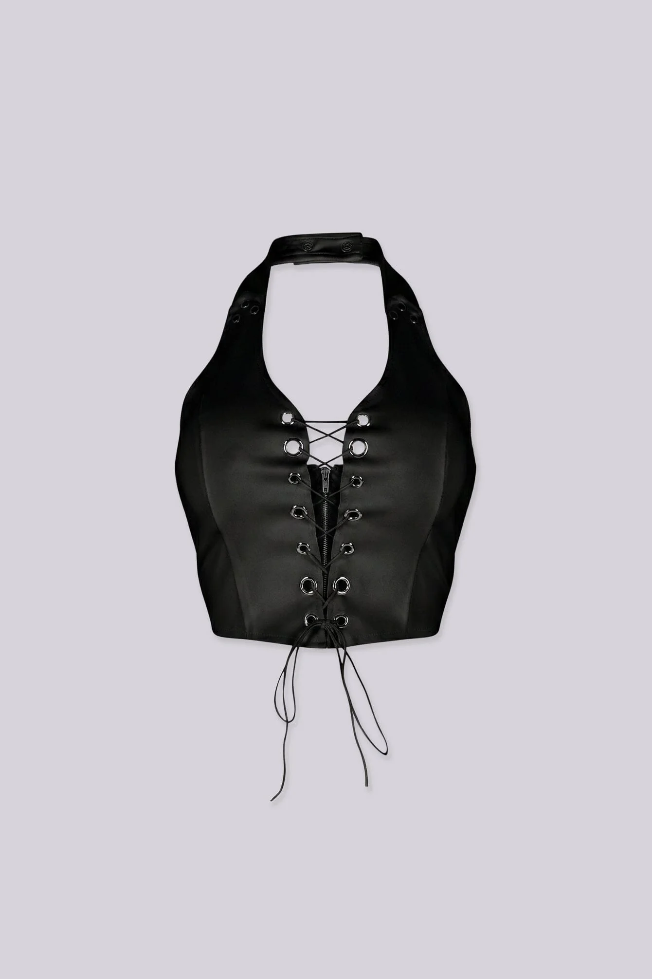 Raven Lace Up Halter Top - Image 8