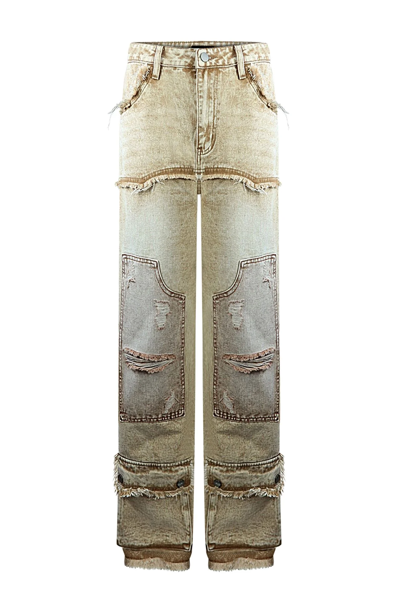 Rebye Frayed Washed Jeans - Image 3