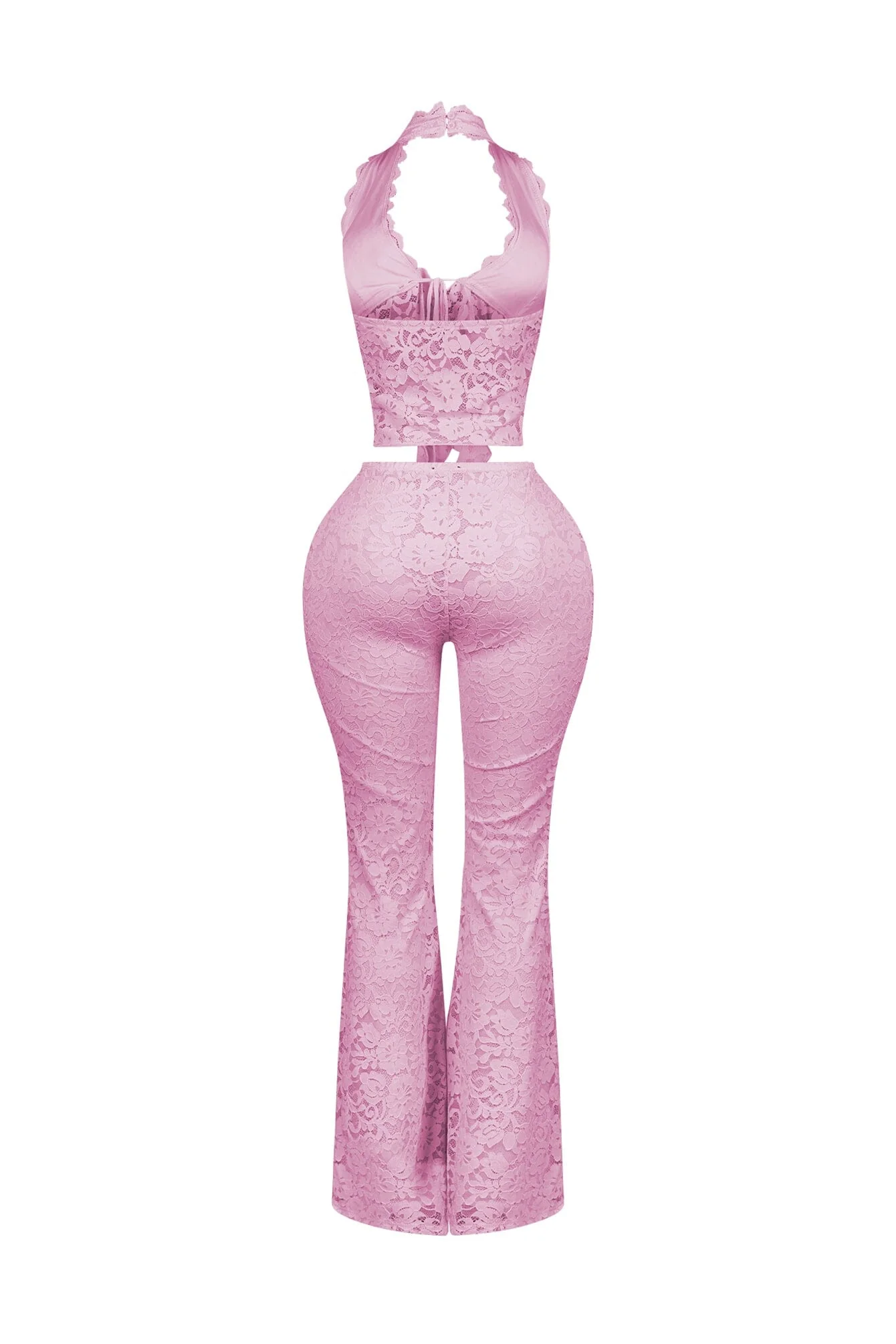 Refined Flare Duo Lace Top & Pants SET - Image 14