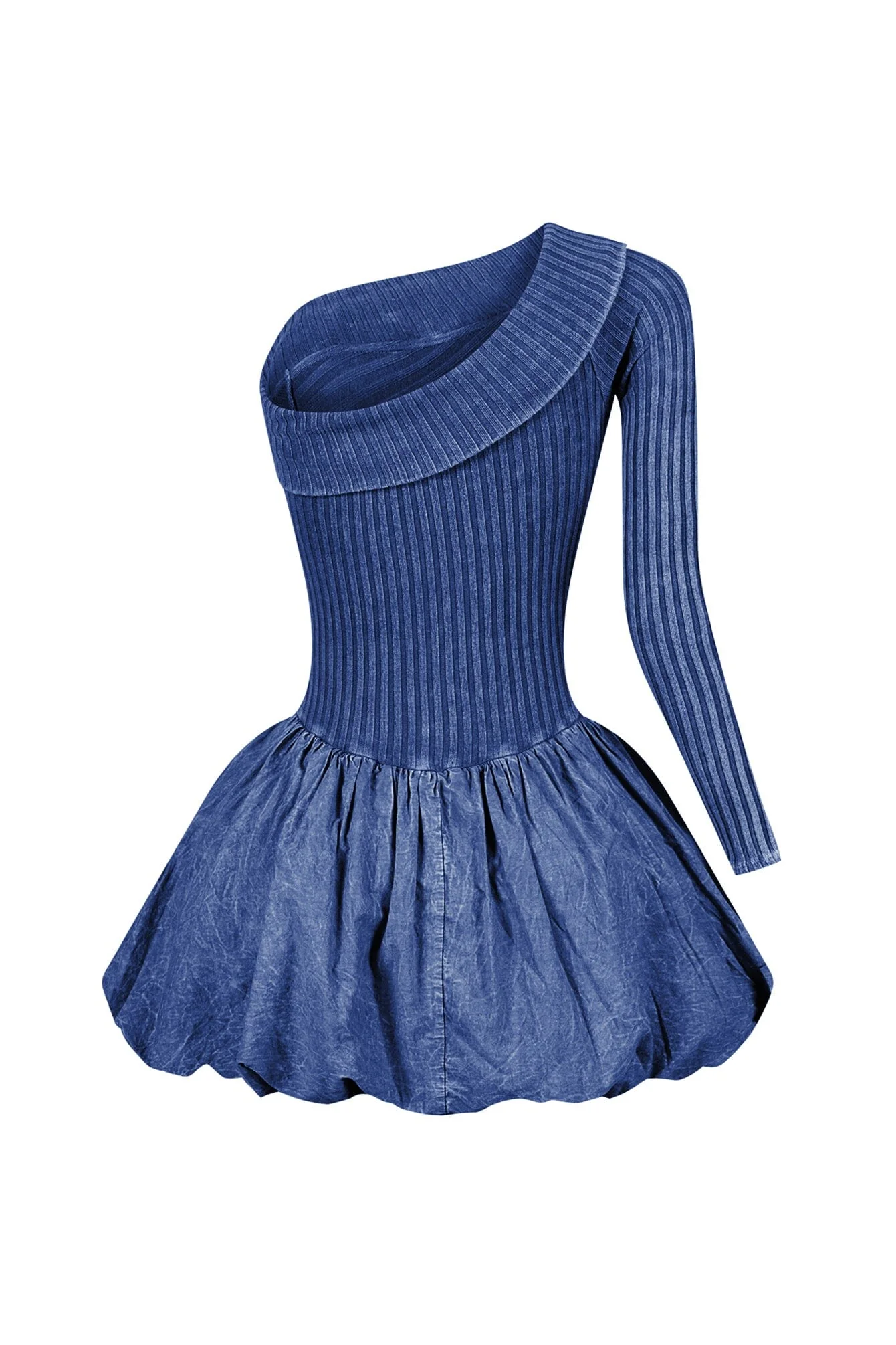 Reigh Mineral Washed Bubble Mini Dress - Image 10