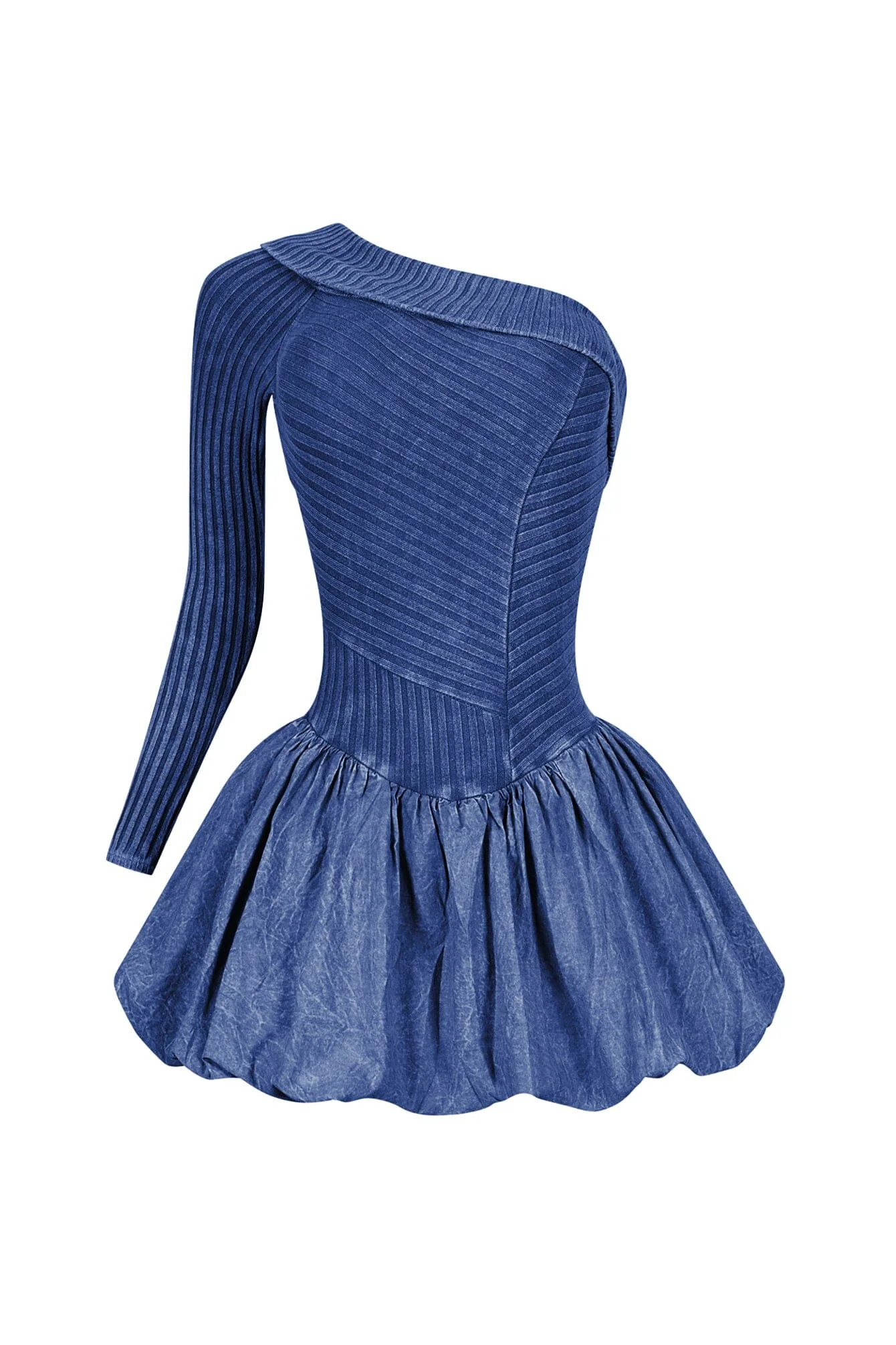 Reigh Mineral Washed Bubble Mini Dress - Image 5