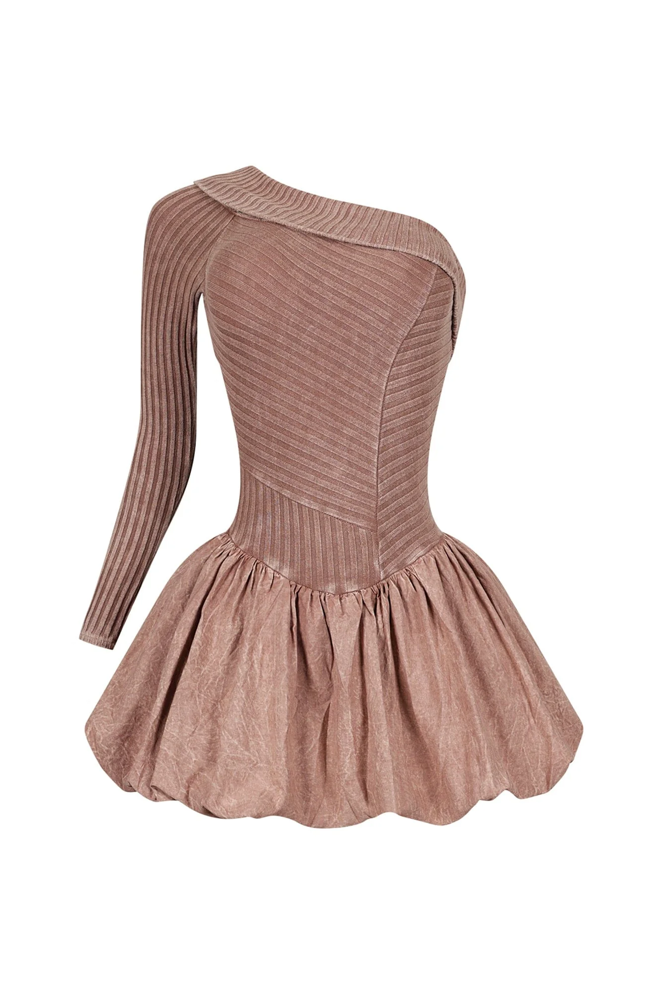 Reigh Mineral Washed Bubble Mini Dress - Image 6