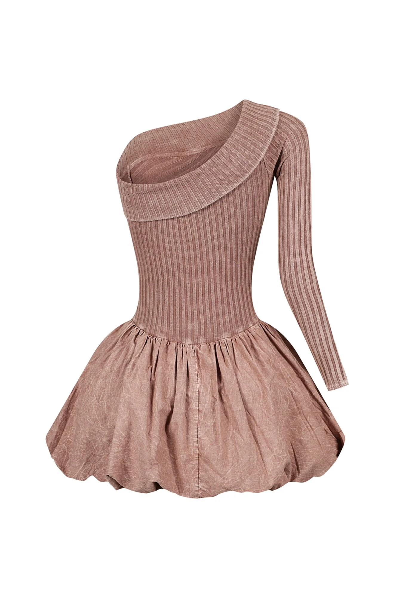 Reigh Mineral Washed Bubble Mini Dress - Image 9