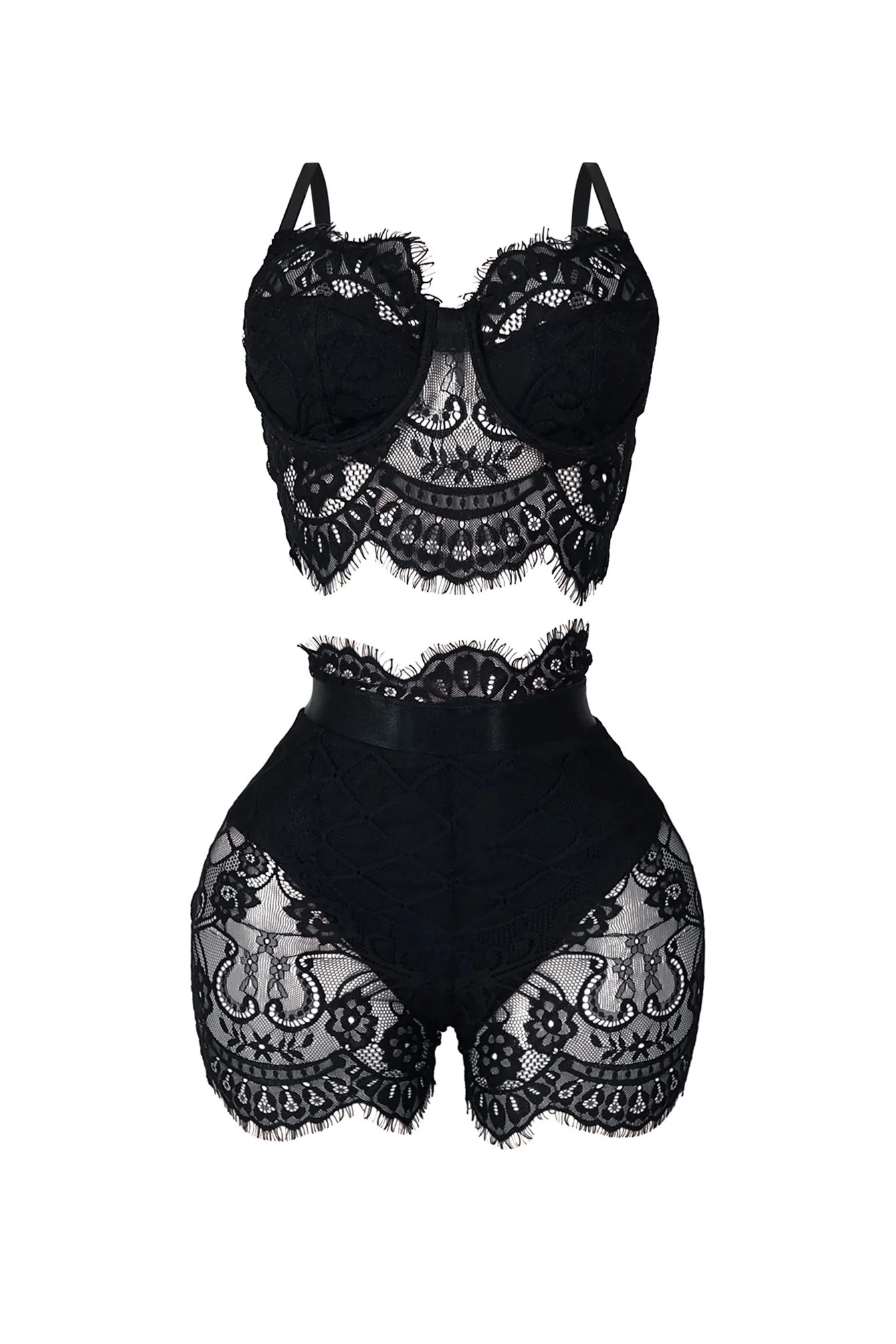 Relapse Lace Bustier & Shorts SET - Image 7