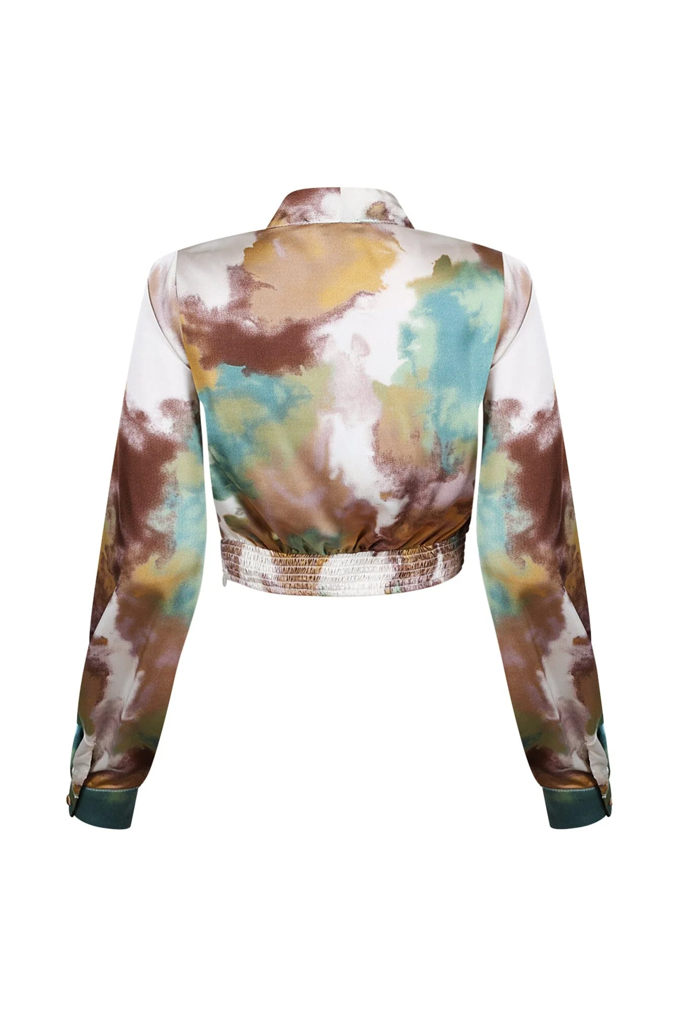 Remington Geo Printed Satin Shirt - Image 5