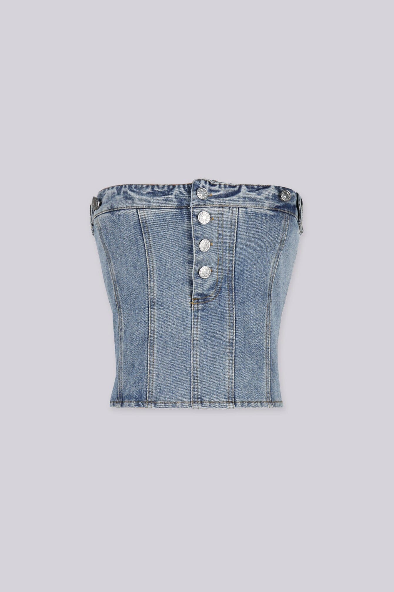 Reworked Denim Tube Top - Image 2