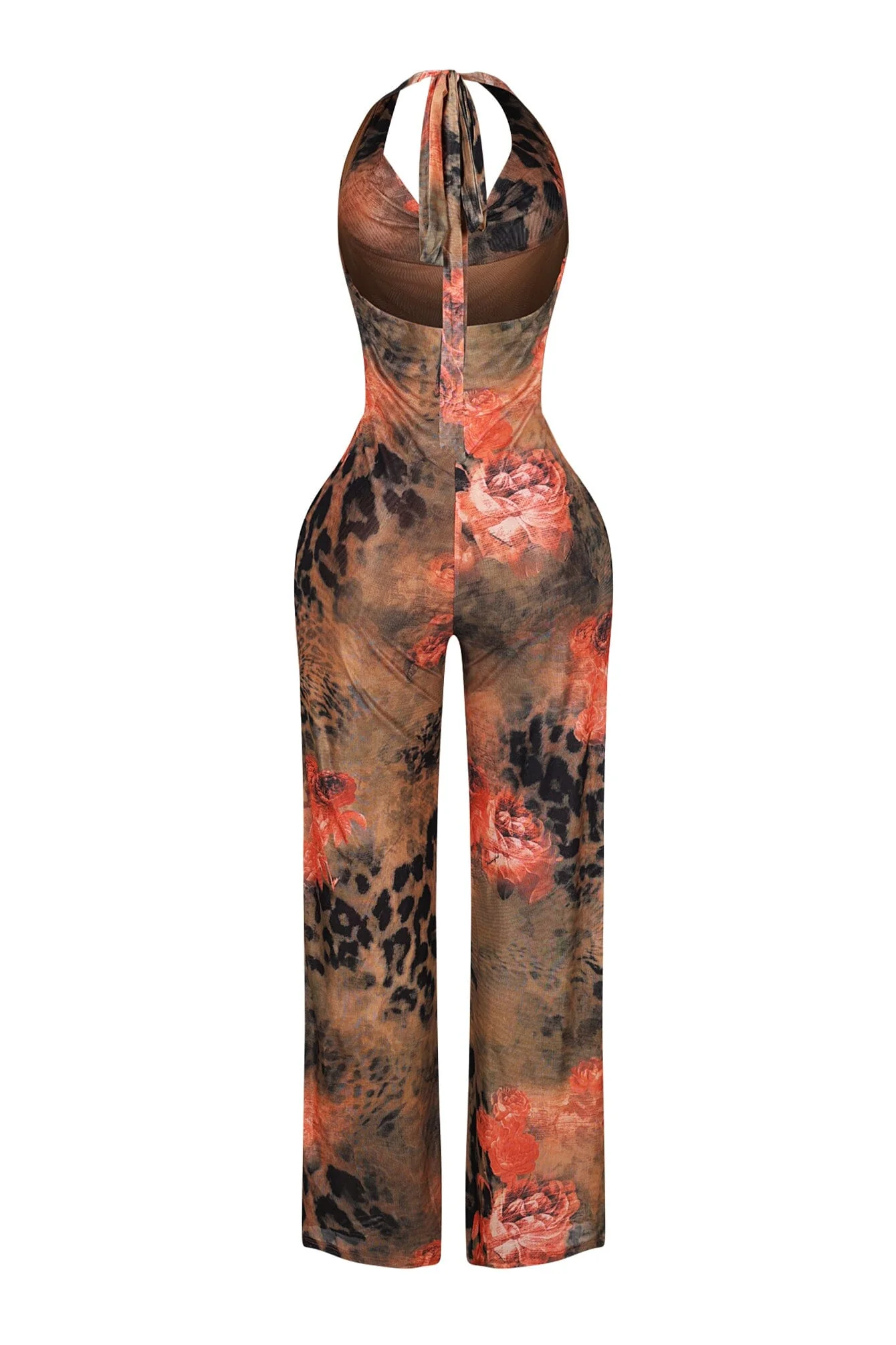 Rissa Cowl Neck Halter Jumpsuit - Image 5