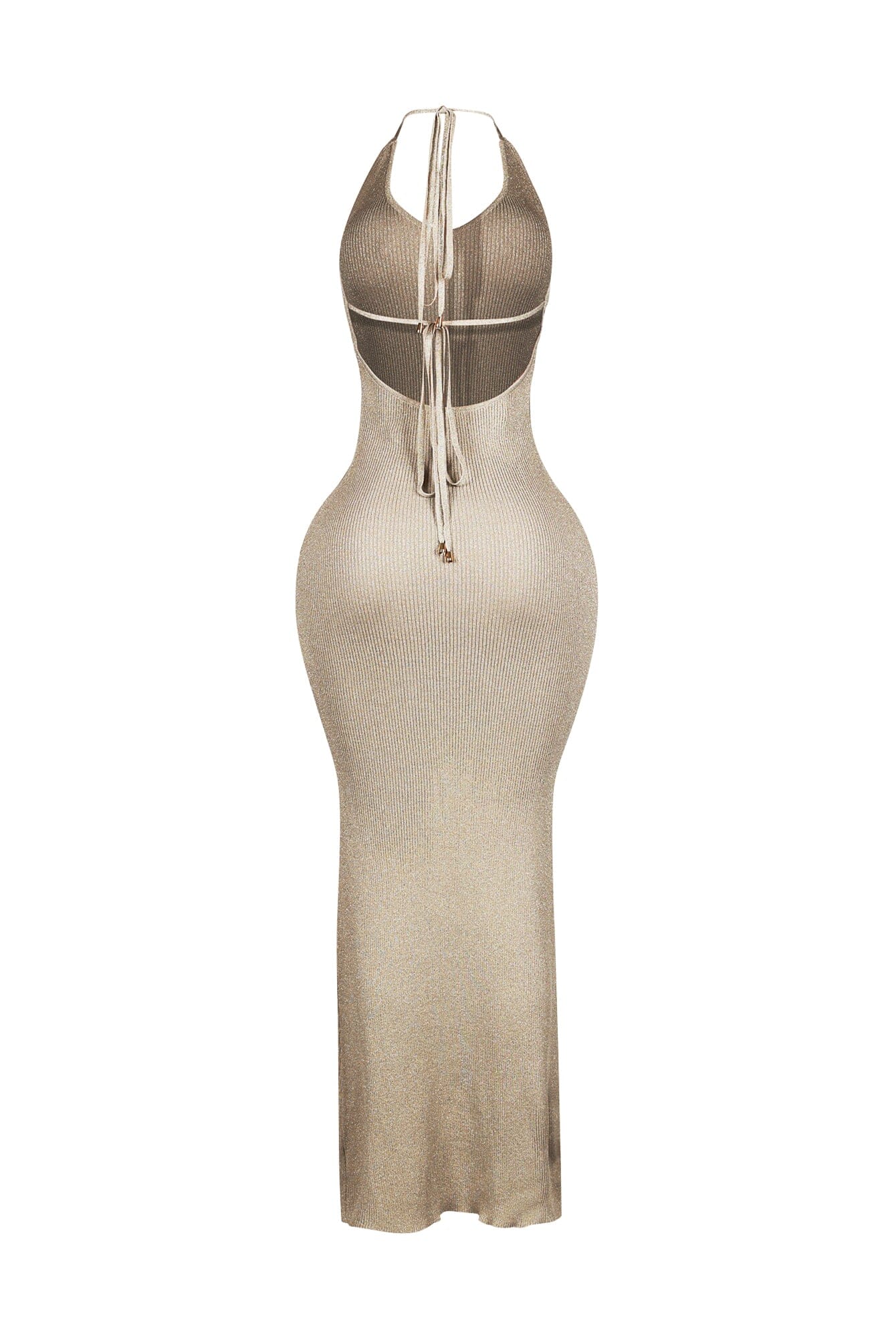 Rivexa Glitter Lurex Ribbed Maxi Dress - Image 11
