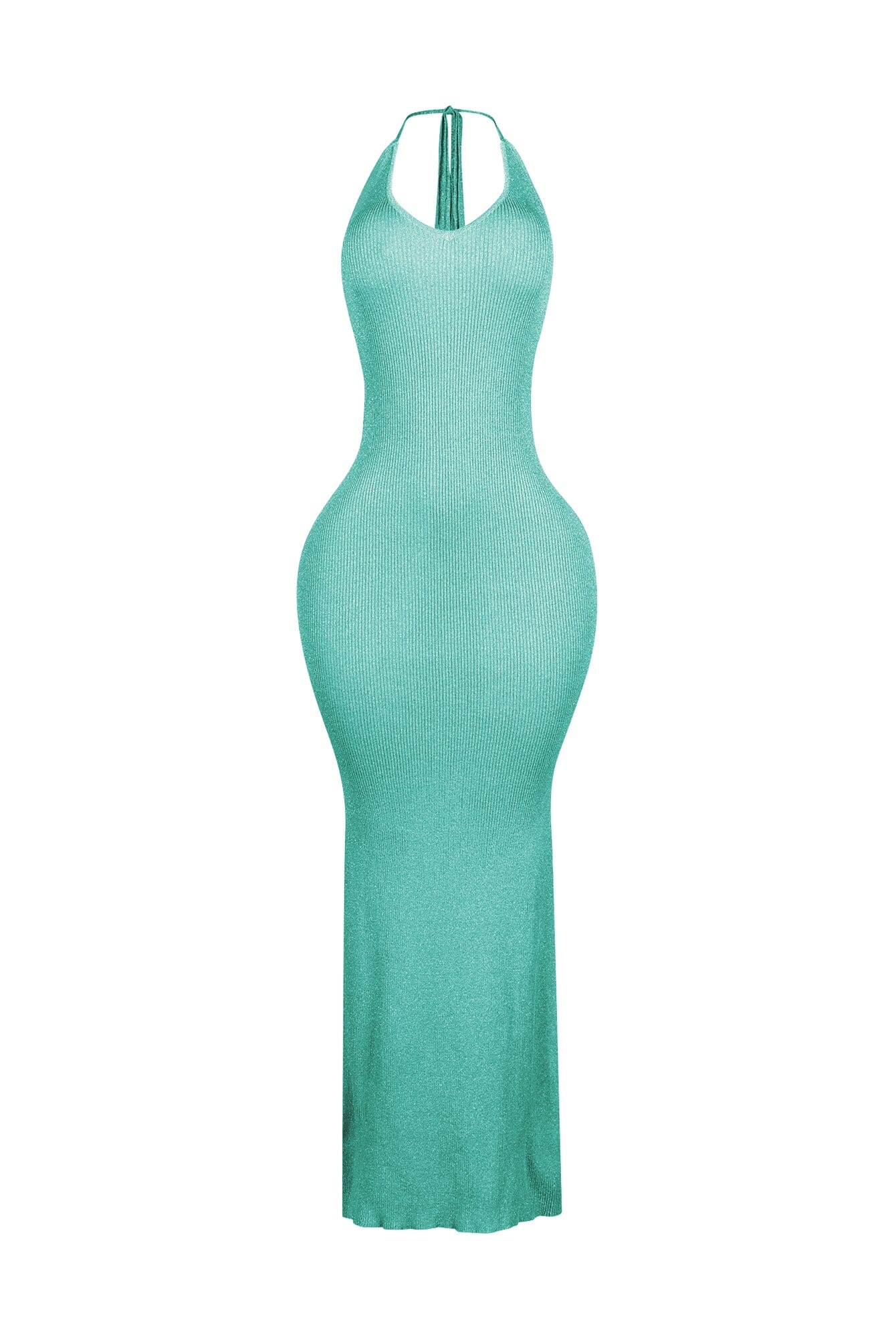 Rivexa Glitter Lurex Ribbed Maxi Dress - Image 6