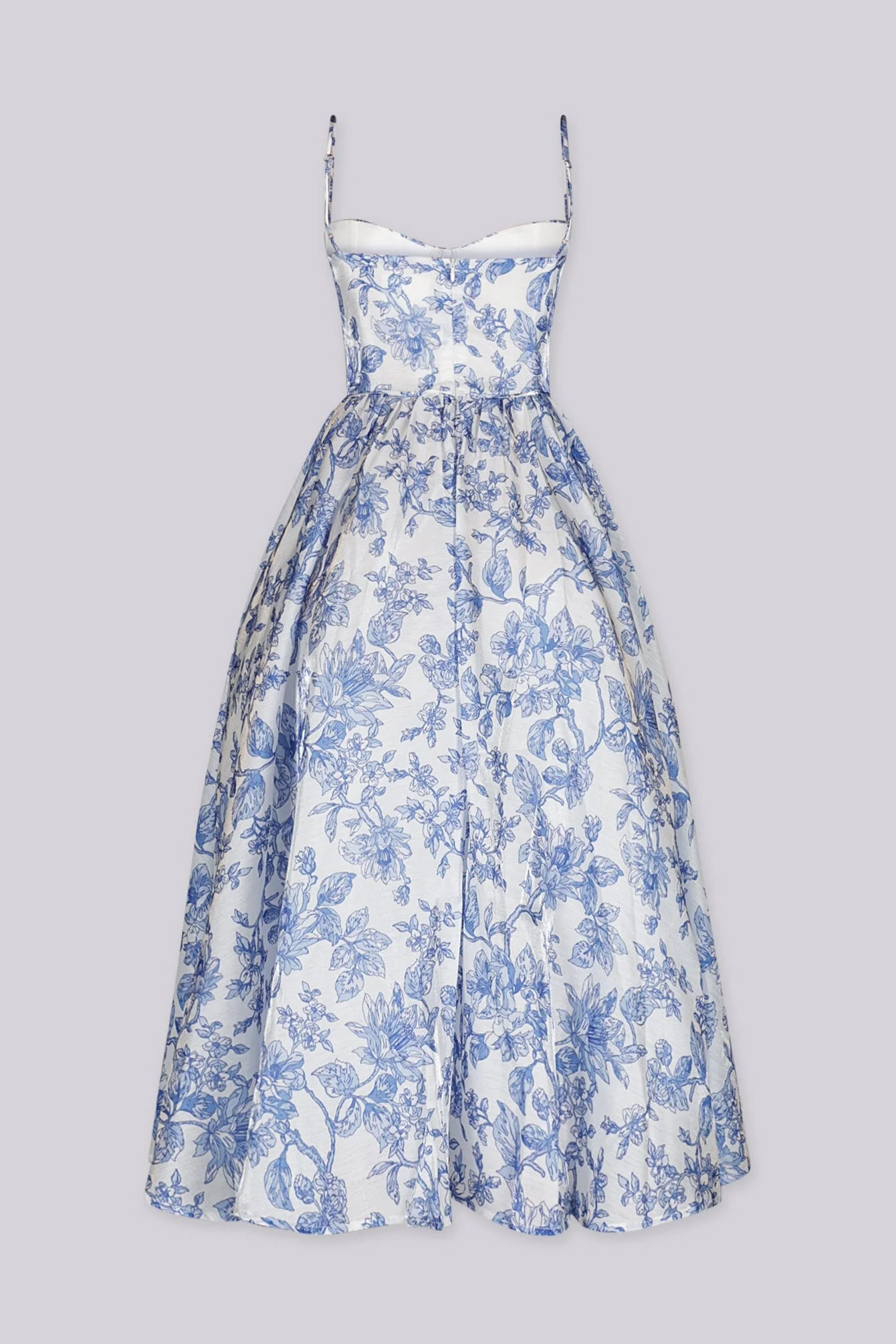 Riviera Bloom Corset Midi Dress - Image 5