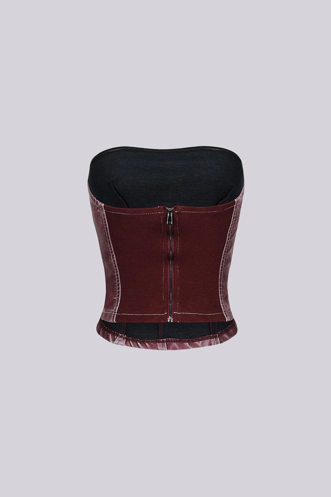 Robyn Faux Leather Tube Top - Image 9