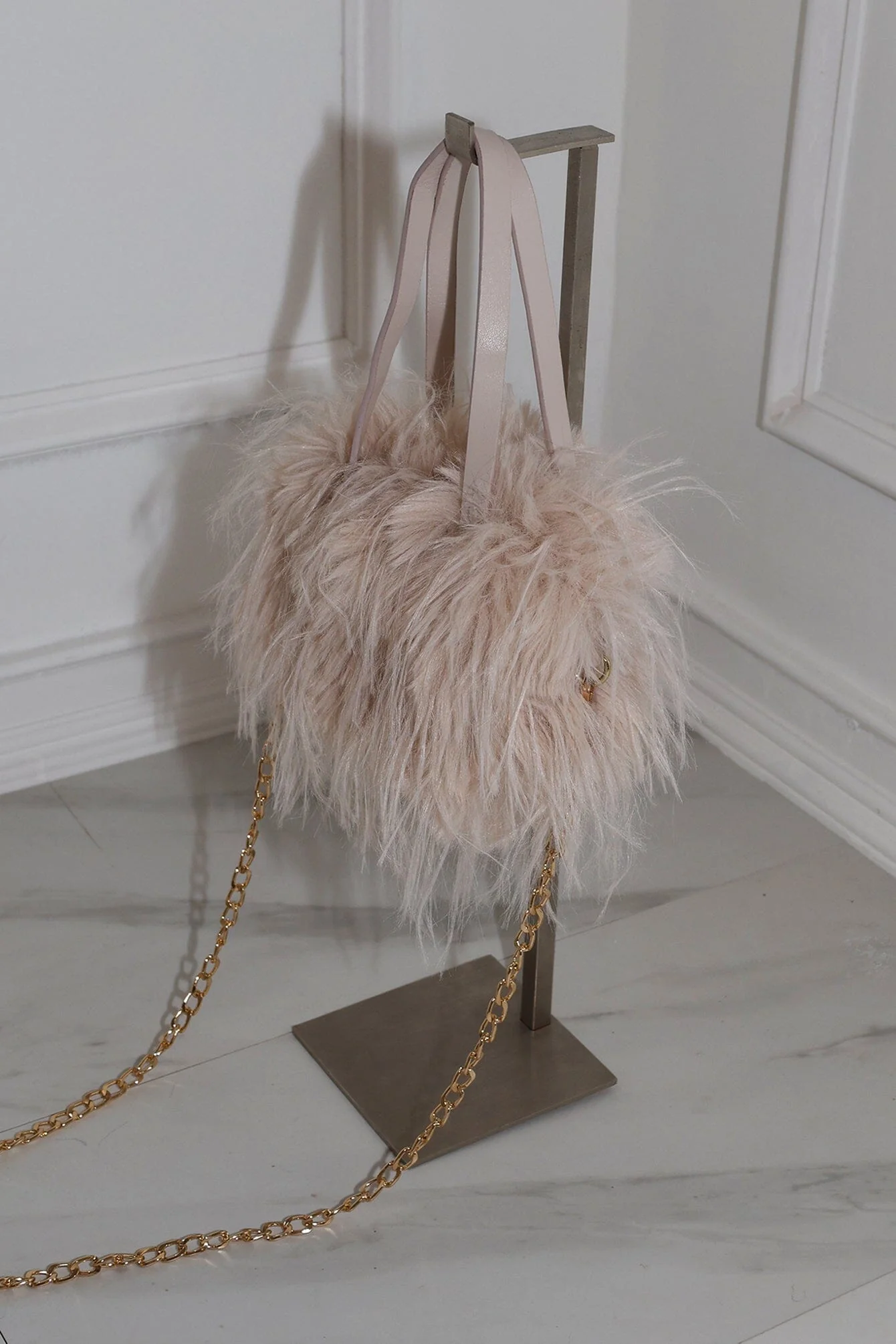 Rosetta Faux Fur Mini Bag - Image 5