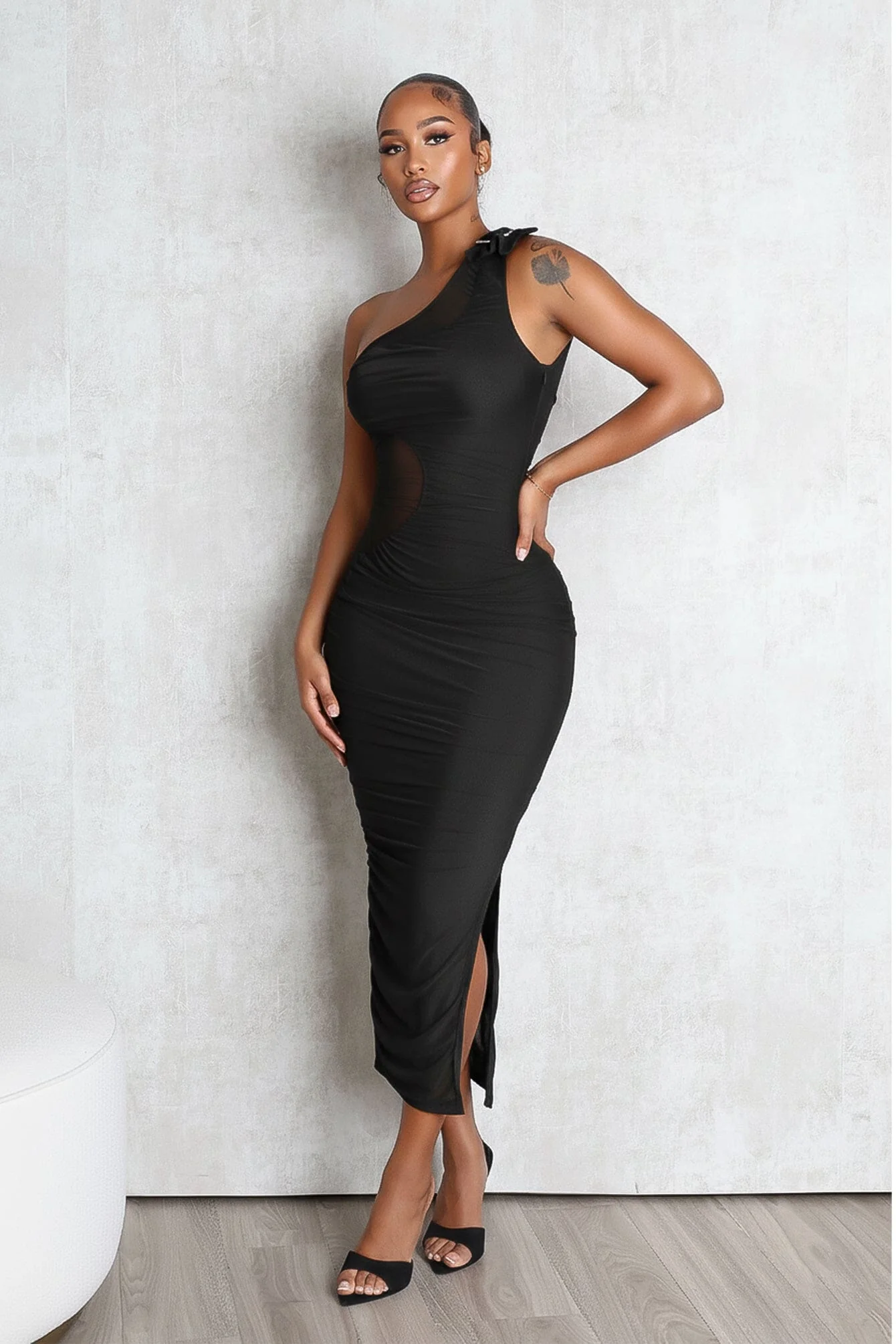Roxanne One Shoulder Dress - Image 2