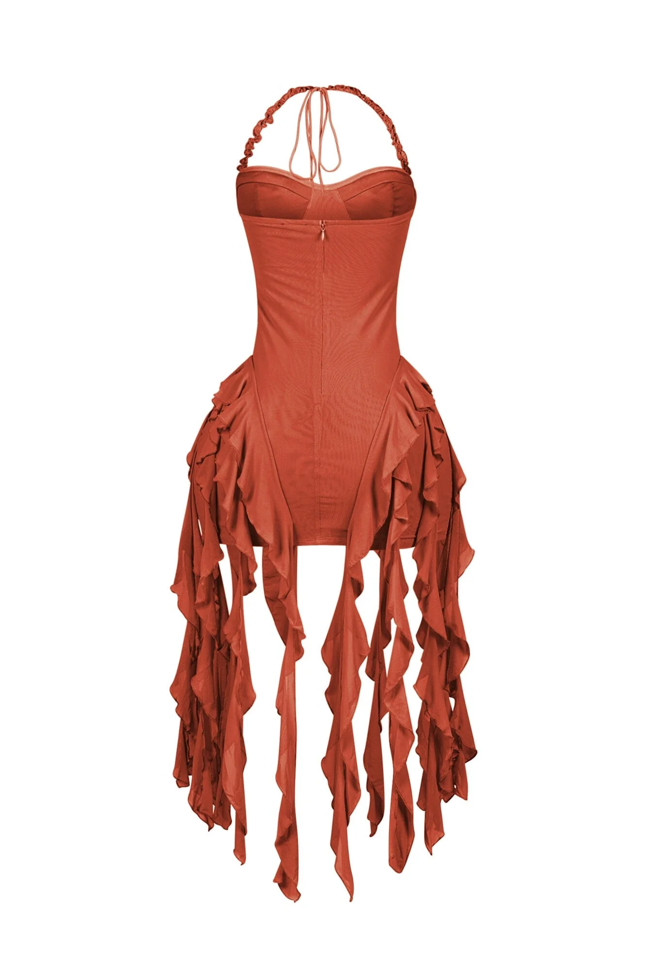 Rumba Mesh Ruffled Mini Dress - Image 14