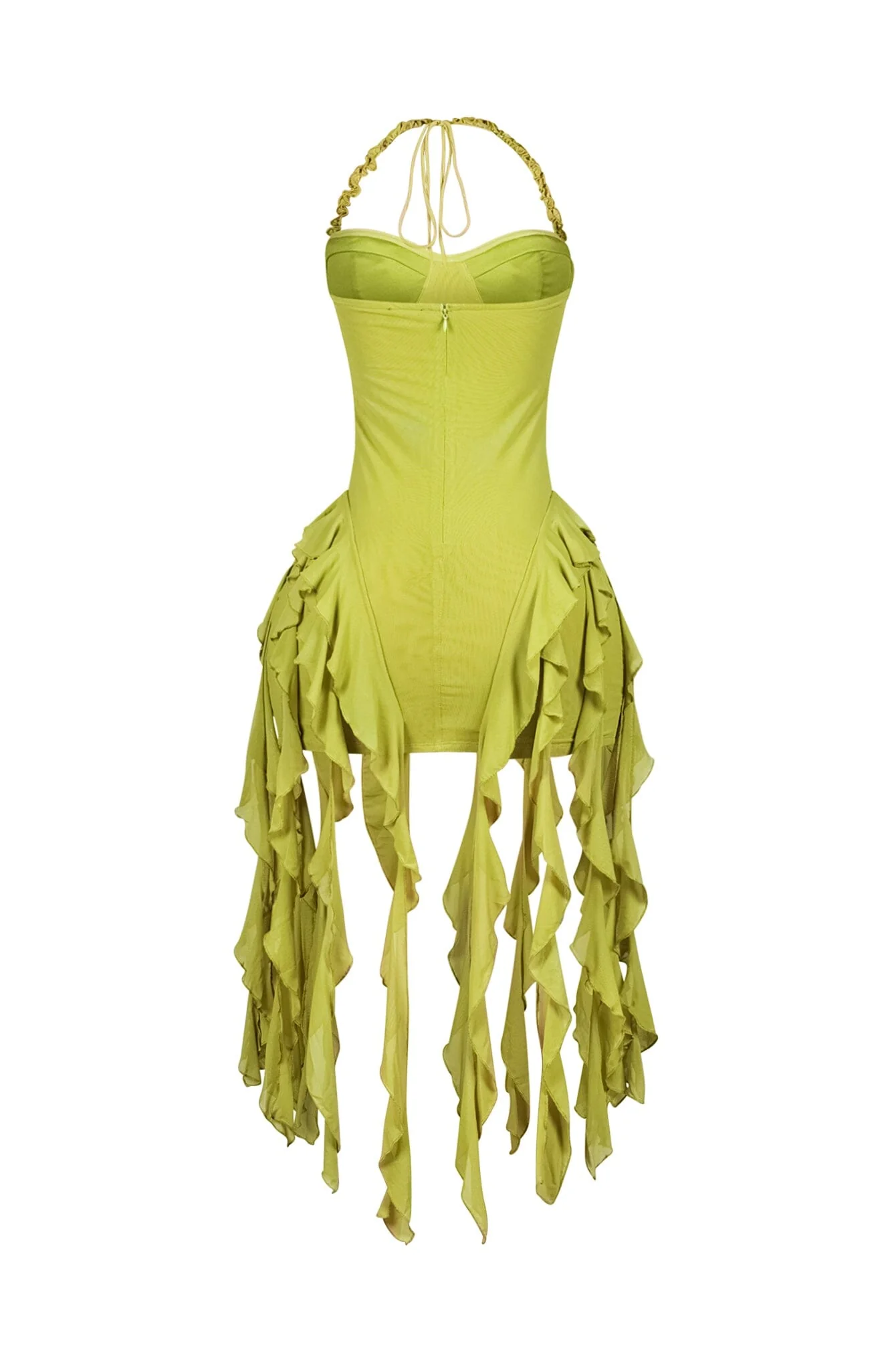 Rumba Mesh Ruffled Mini Dress - Image 15