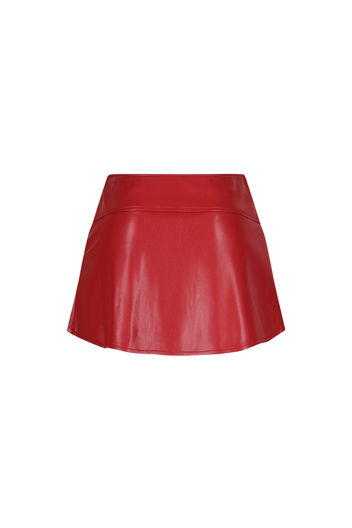 Rush Into Pleated Leather Skirt - Image 7
