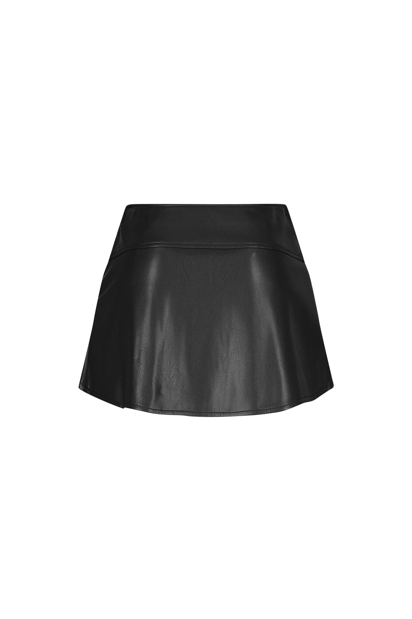 Rush Into Pleated Leather Skirt - Image 8