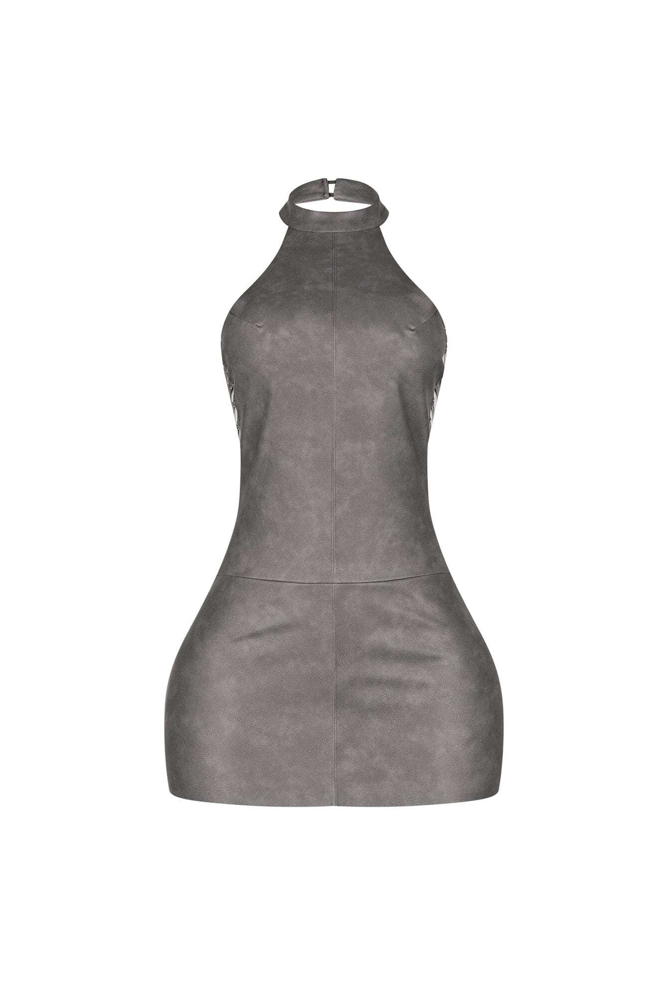 Saddle Up PU Halter Mini Dress - Image 7