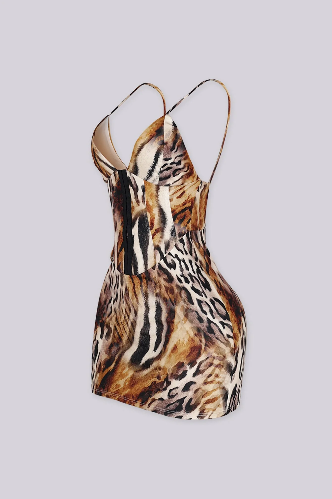 Safari Night Mini Dress - Image 5