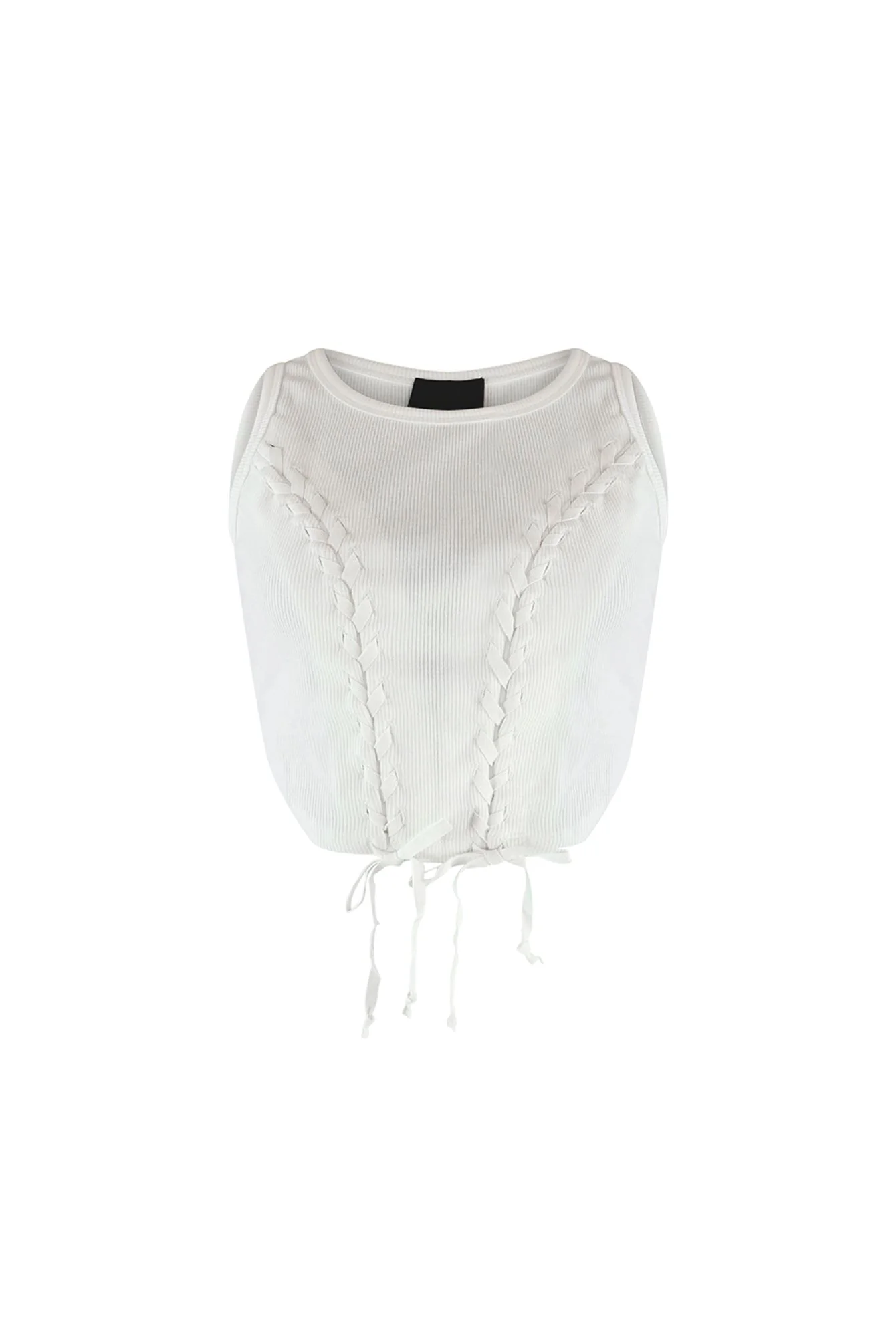 Samira Criss Cross Ribbed Top - Image 3