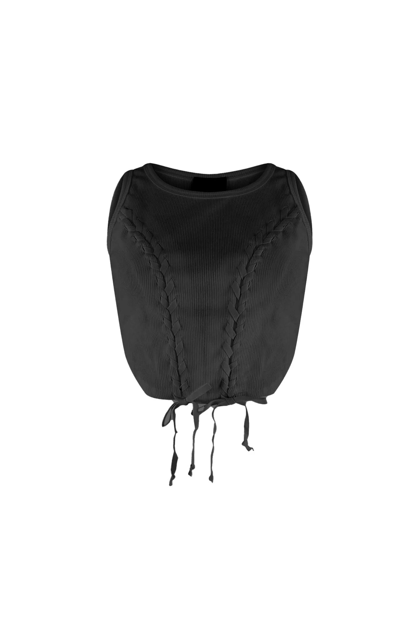 Samira Criss Cross Ribbed Top - Image 4
