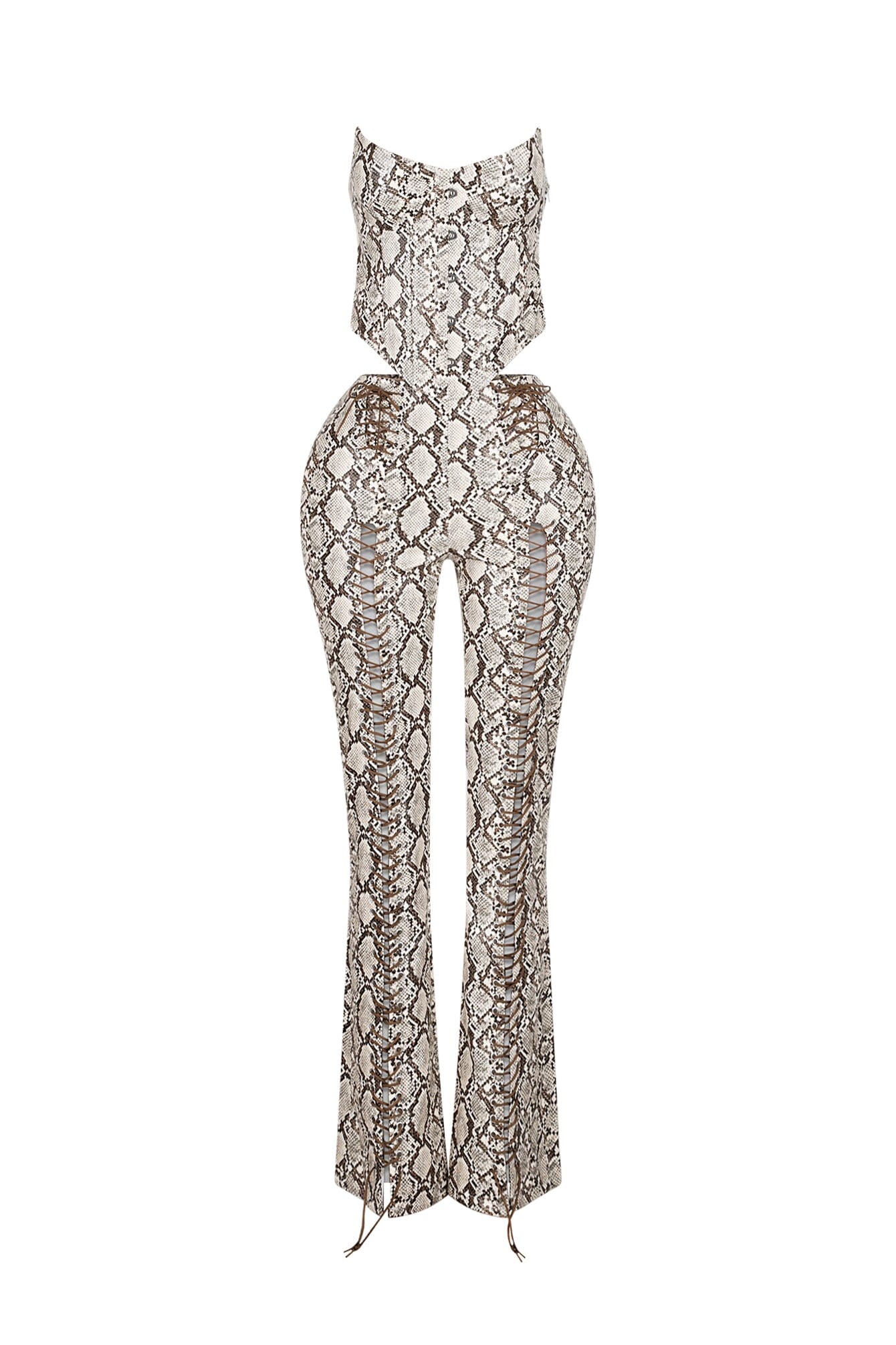 Santa Fe PU Corset Top & Pants SET - Image 4