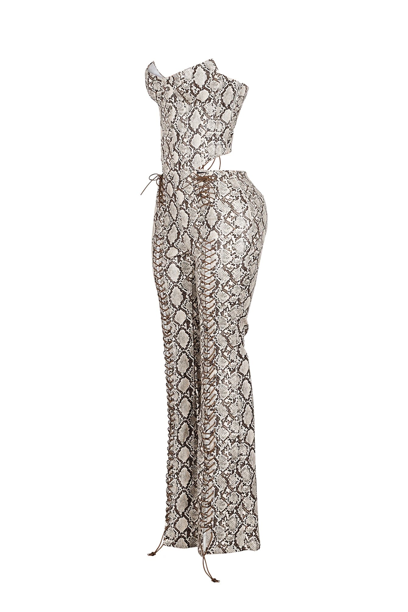 Santa Fe PU Corset Top & Pants SET - Image 5