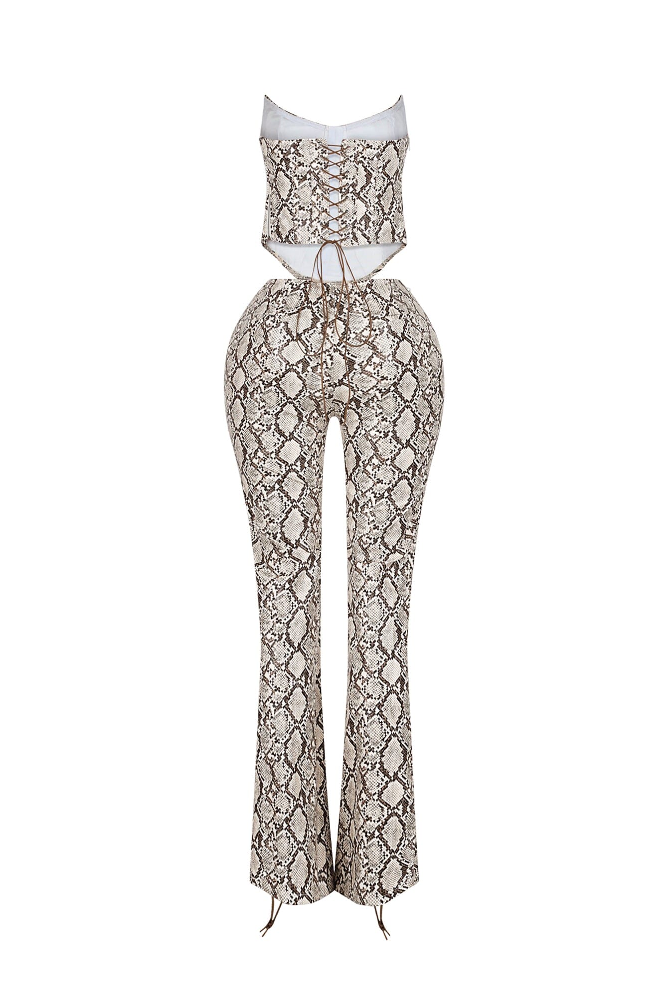 Santa Fe PU Corset Top & Pants SET - Image 6