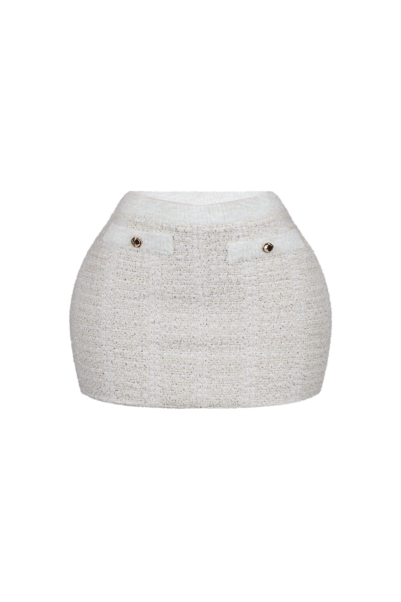 Sasha Lurex Sweater Mini Skirt - Image 2