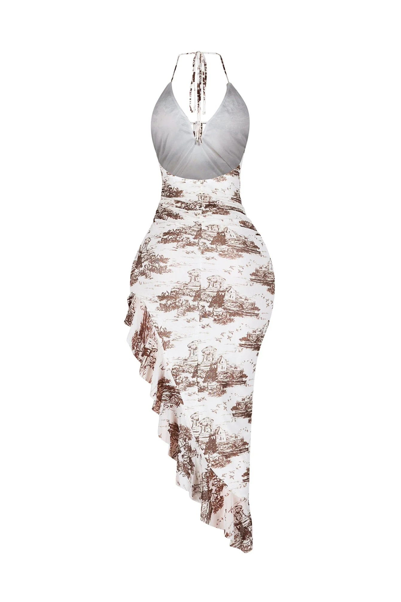 Seabreeze Mesh Ruffle Midi Dress - Image 5
