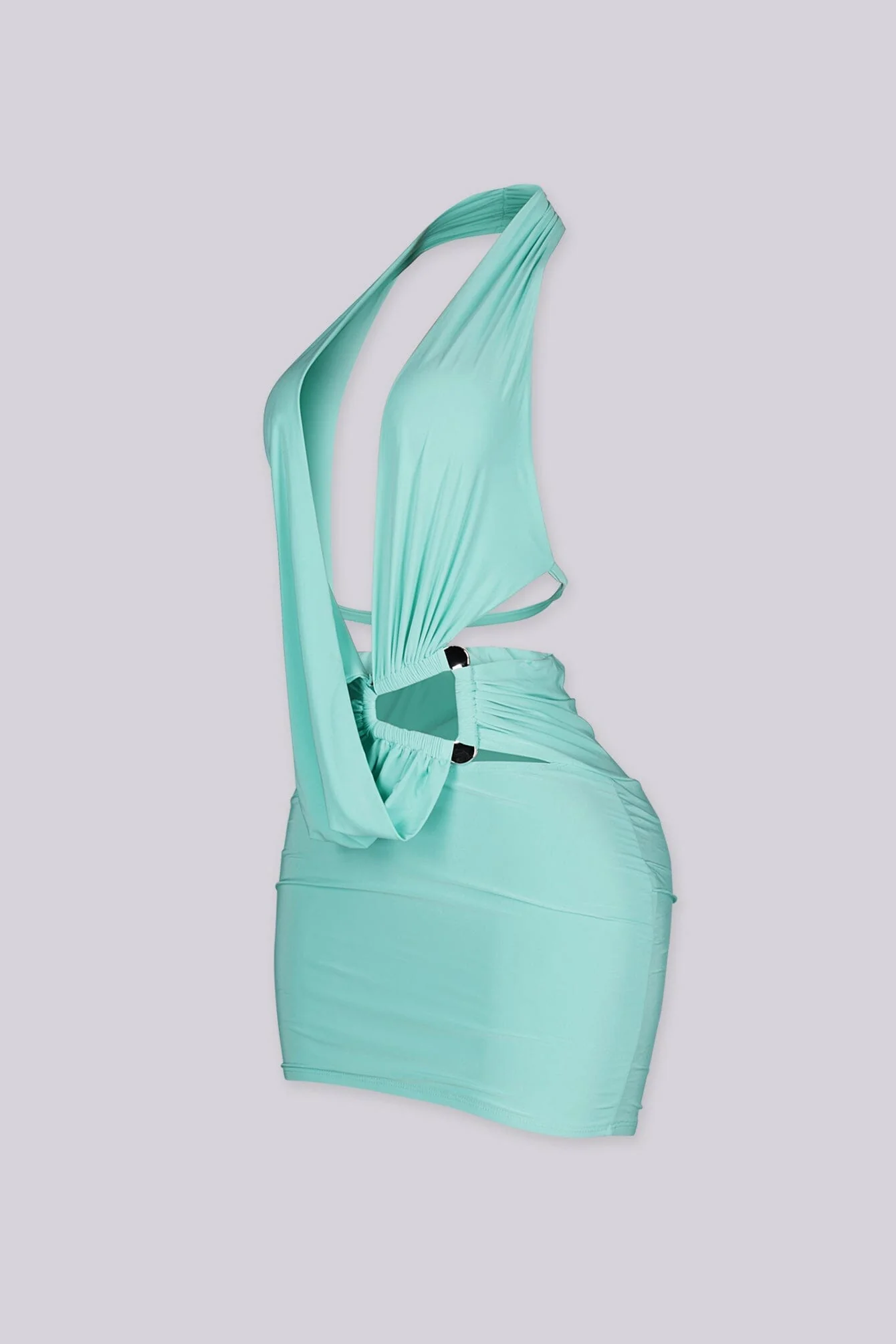 Seafoam Halo Cutout Mini Dress - Image 8