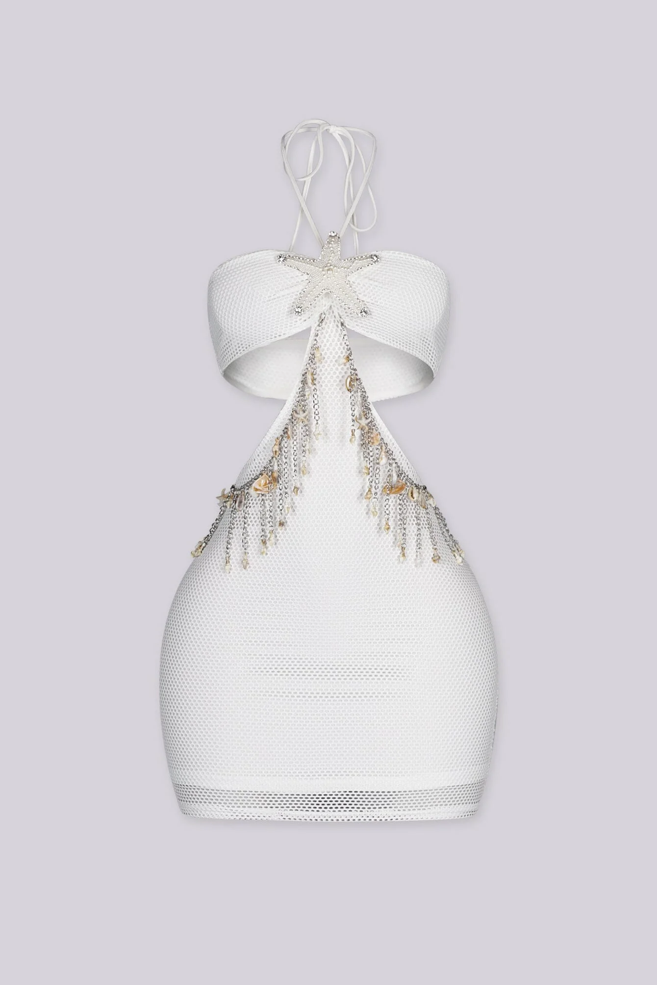 Seashell Shore Cutout Mini Dress - Image 6